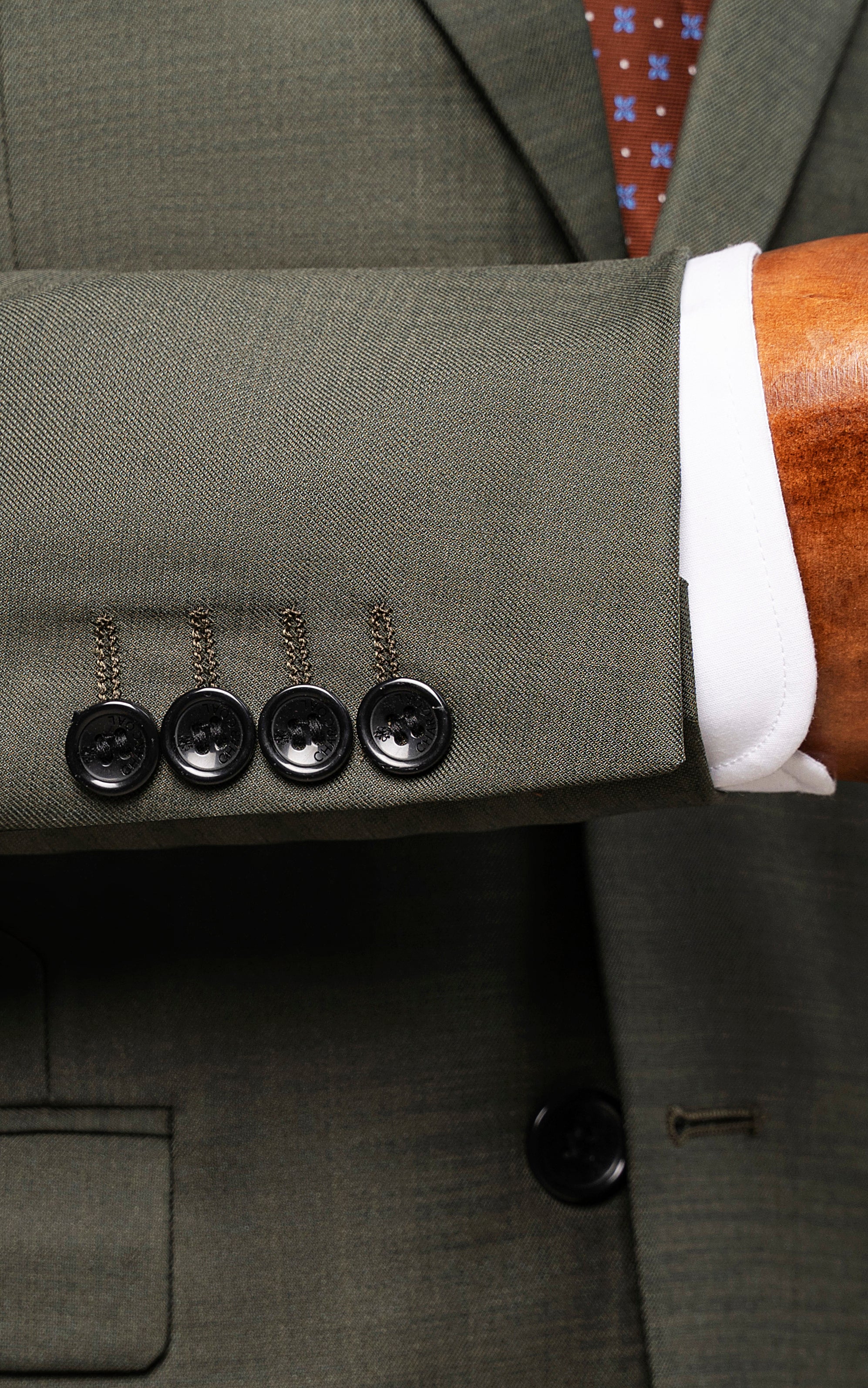2 PIECE SUIT SLIM FIT DARK OLIVE - Image 6