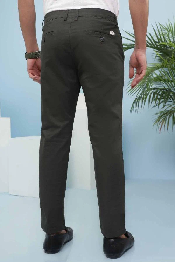 CASUAL PANT CROSS POCKET SLIM FIT GREEN - Image 2