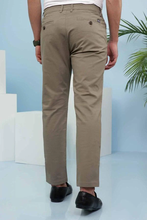 CASUAL PANT CROSS POCKET LIGHT BROWN SLIM FIT - Image 2