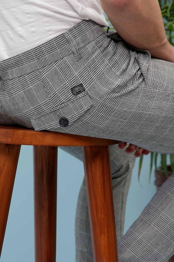 C PANT CROSS POCKET SLIM FIT GREY - Image 3