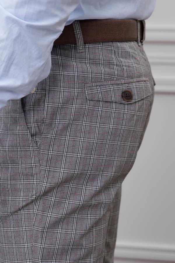 CASUAL PANT CROSS PACKET GREY BLACK - Image 2