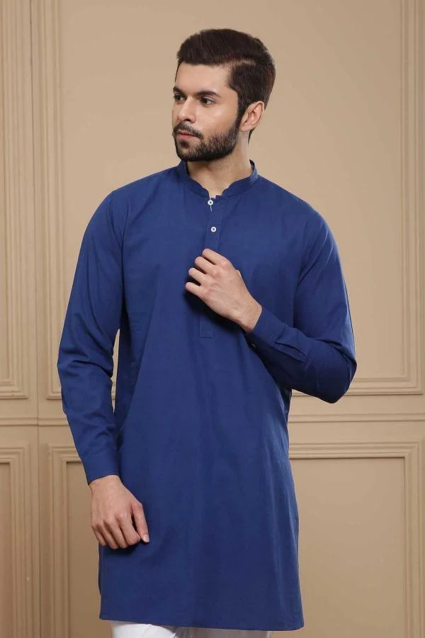 SHORT KURTA NAVY BLUE