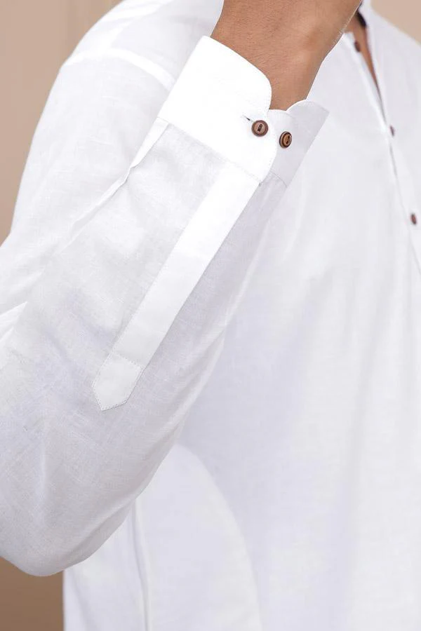 SHORT KURTA  WHITE - Image 4