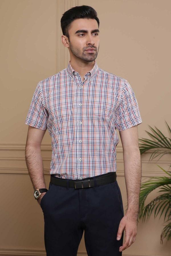 SEMI FORMAL HALF SLEEVE SLIM FIT MULTI