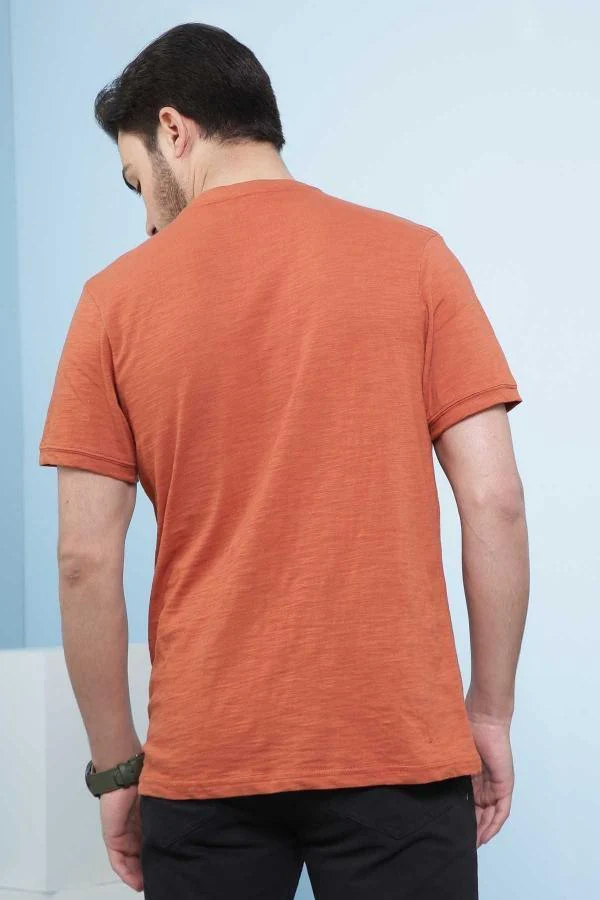 T SHIRT HENLEY RUST - Image 2