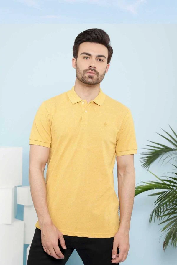 T SHIRT POLO MUSTARD
