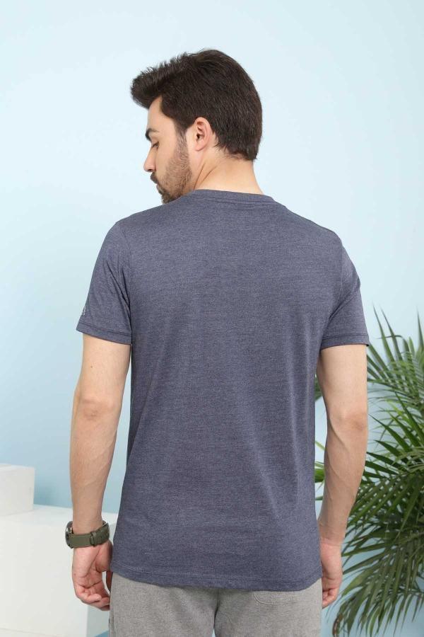 T SHIRT V NECK INDIGO (SLEEPWEAR) - Image 2