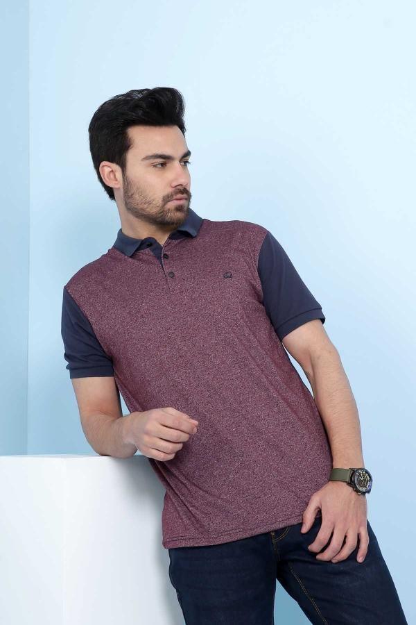 T SHIRT POLO MAROON NAVY - Image 2