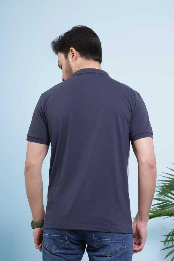 T SHIRT POLO NAVY GREY - Image 2
