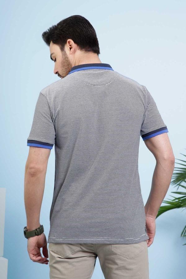 T SHIRT POLO NAVY GREY - Image 3