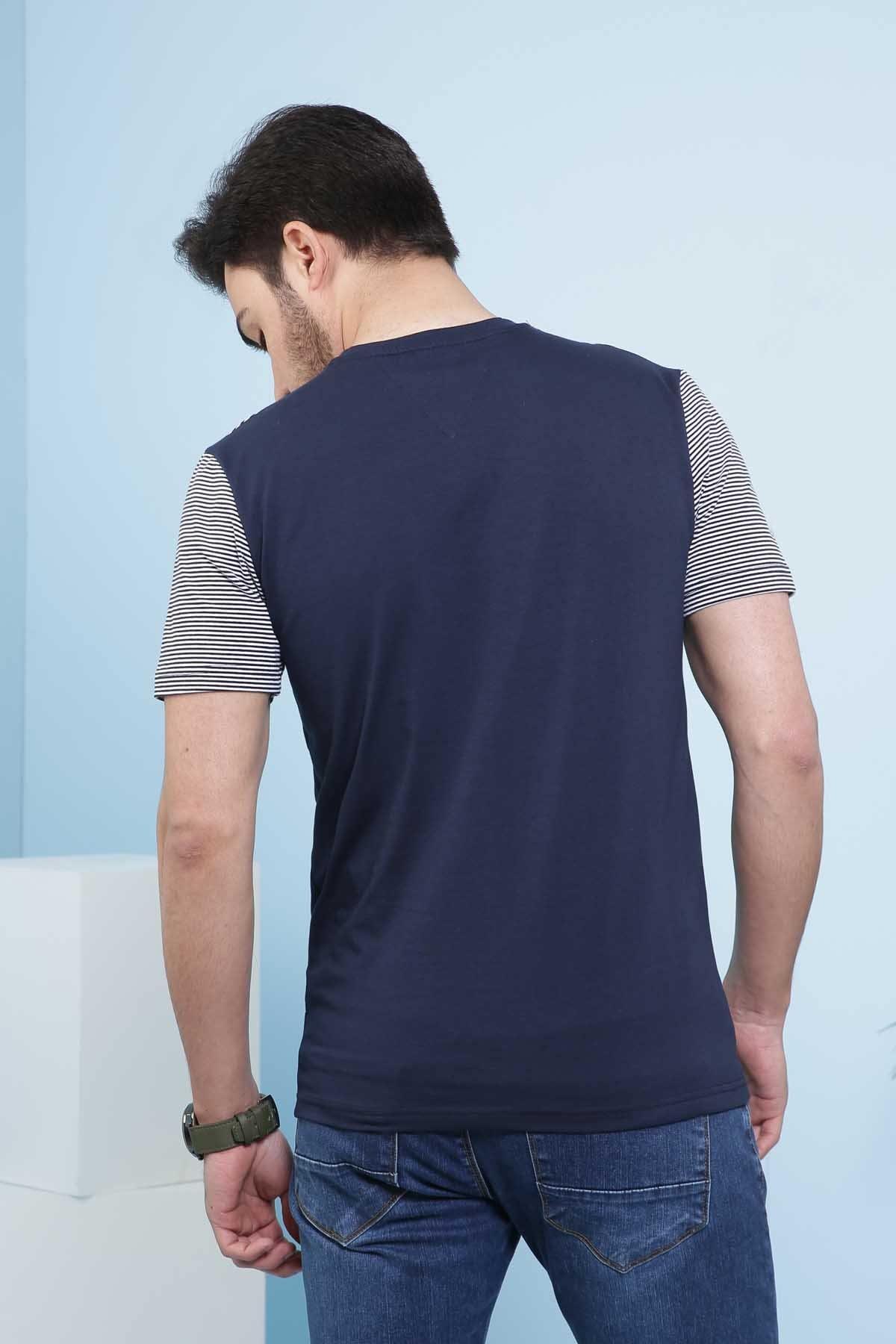 T SHIRT ROUND NECK NAVY - Image 3