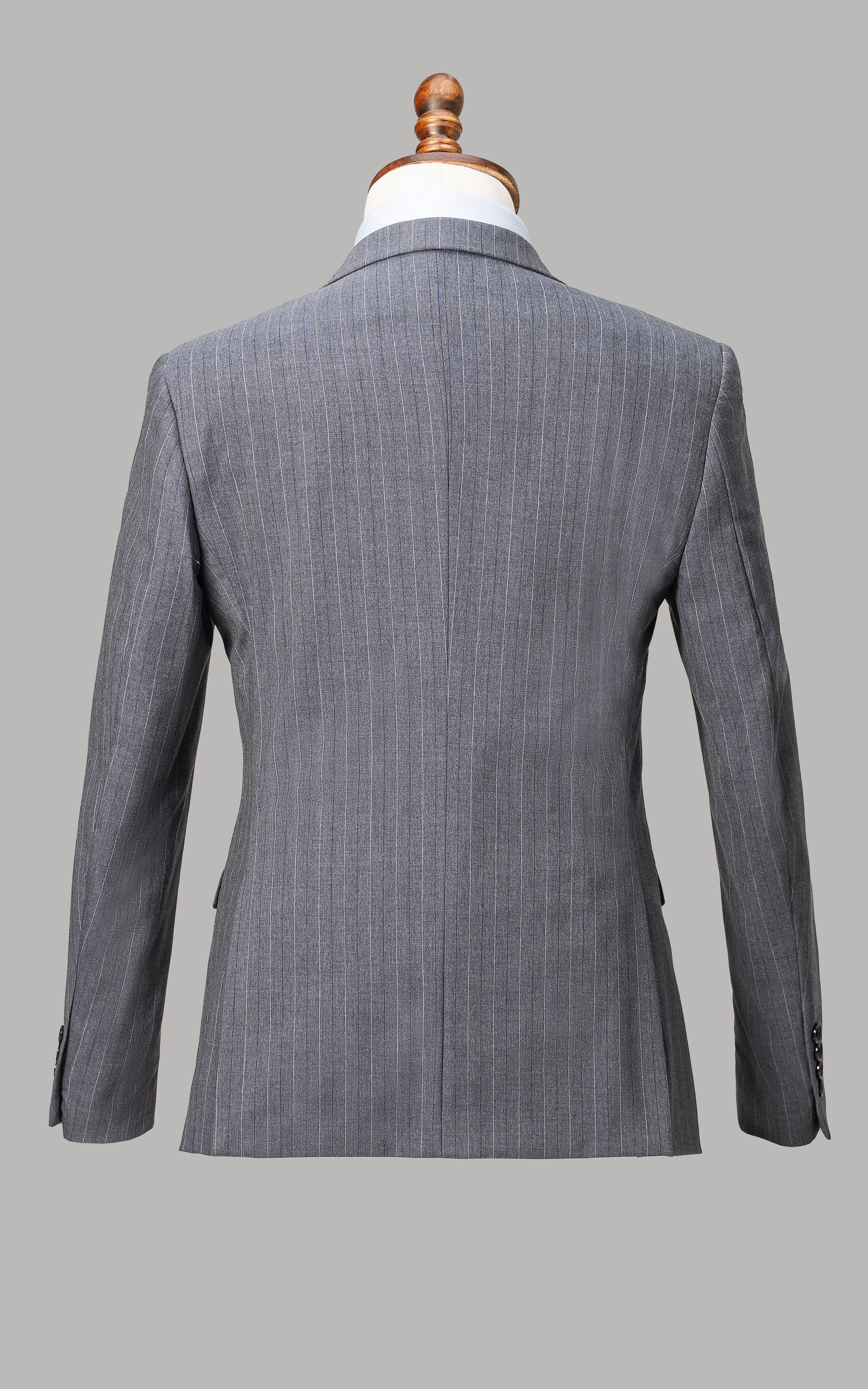 2 PIECE SUIT BLUE GREY - Image 3