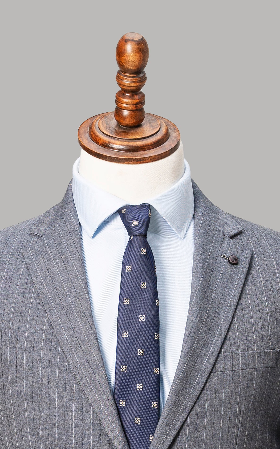 2 PIECE SUIT BLUE GREY - Image 7