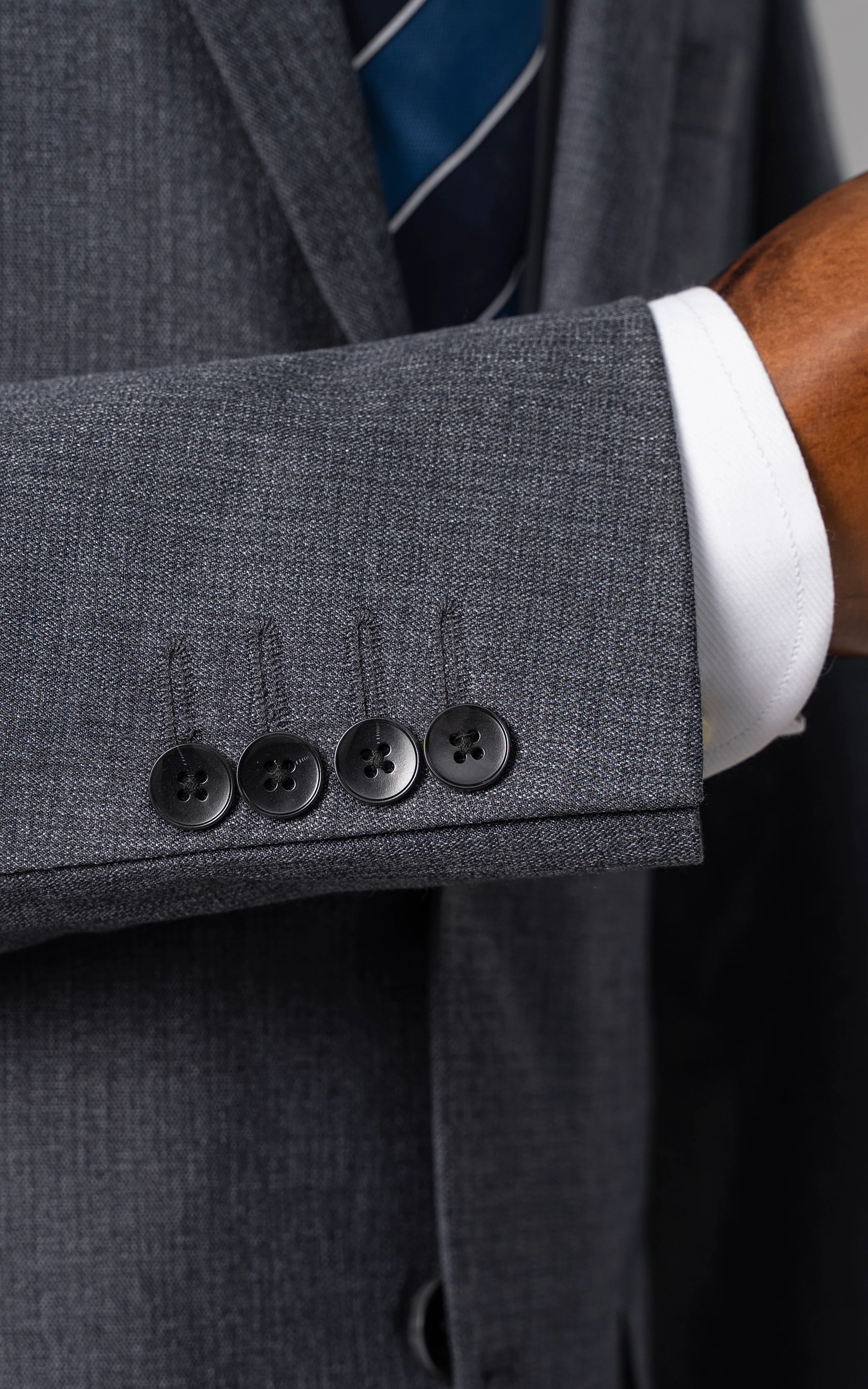3 PIECE SUIT BLUISH GREY - Image 4