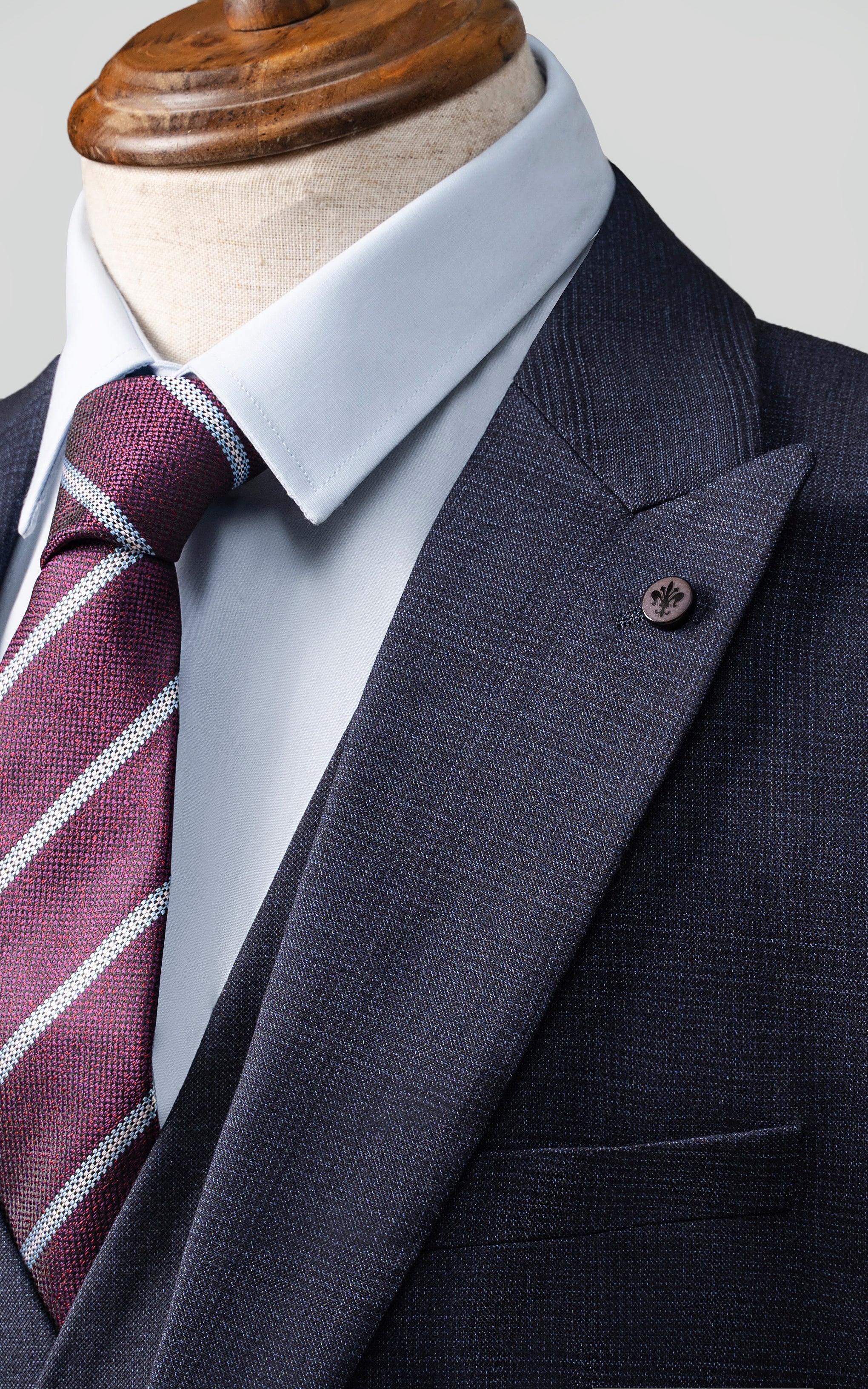 3 PIECE SUIT SLIM FIT NAVY BLUE - Image 5
