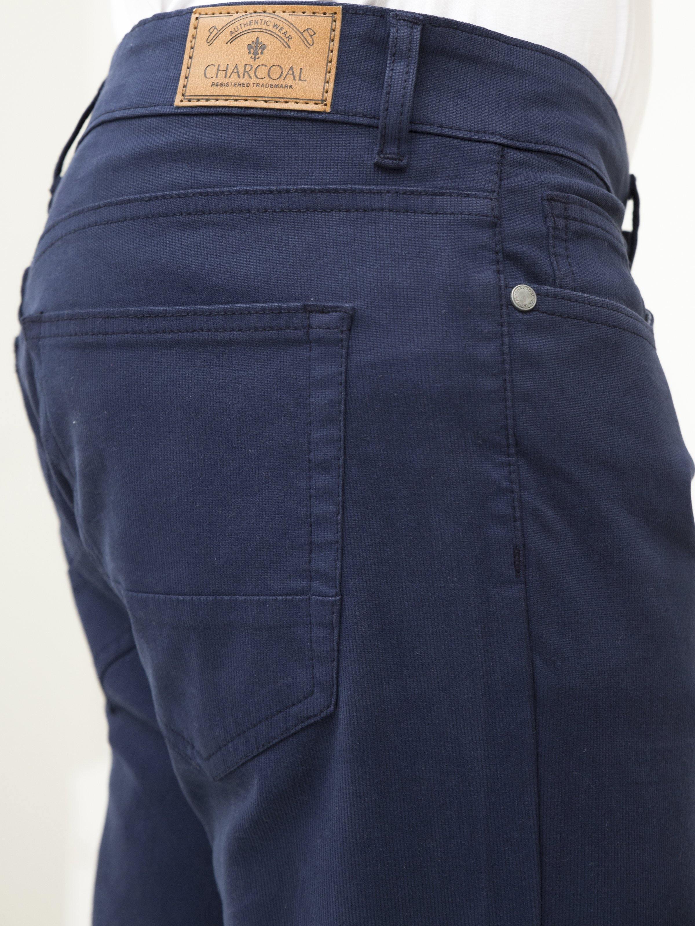 5 POCKET SLIM FIT CASUAL PANT NAVY - Image 4