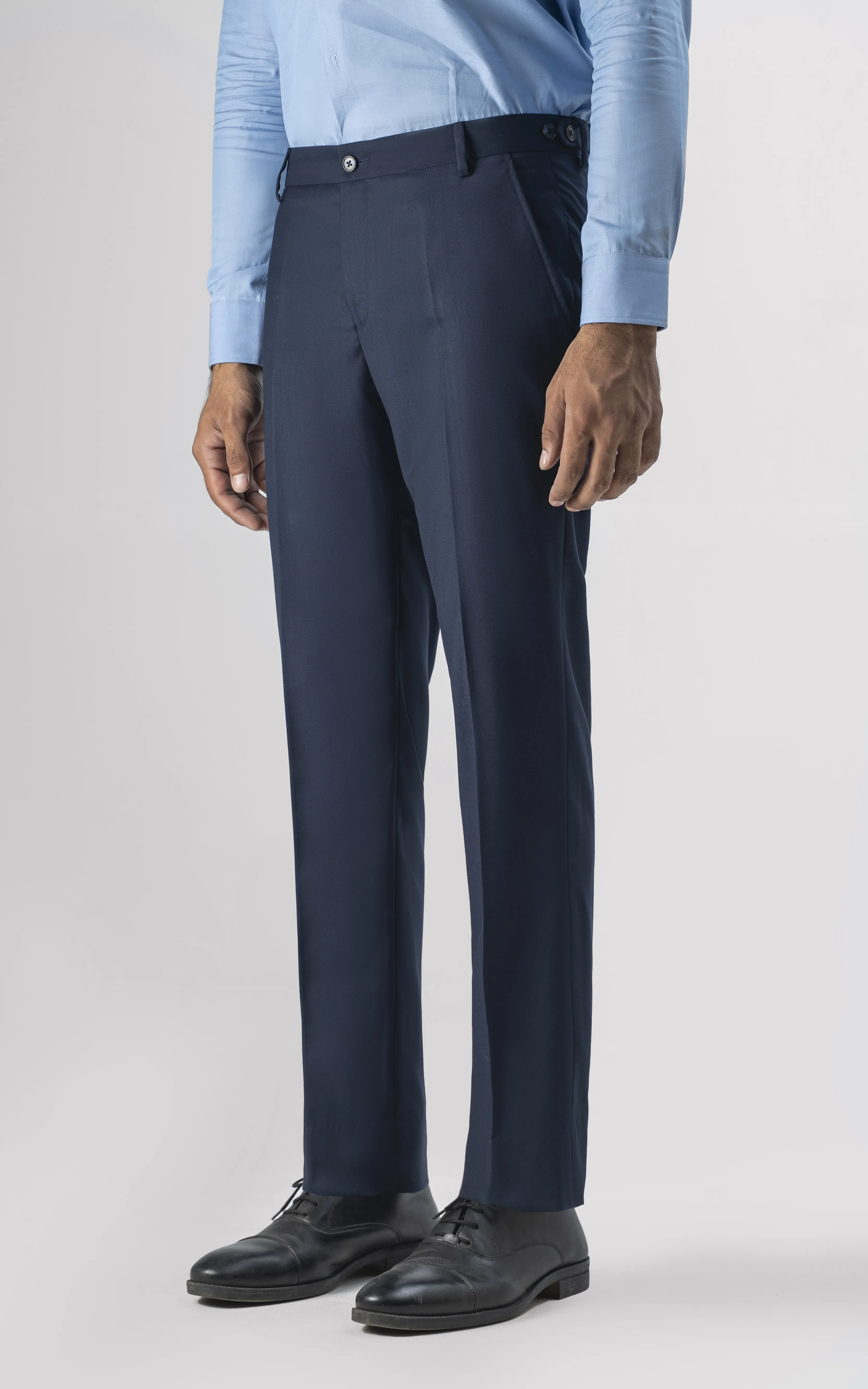 Adjustable Waist Dress Pant Navy