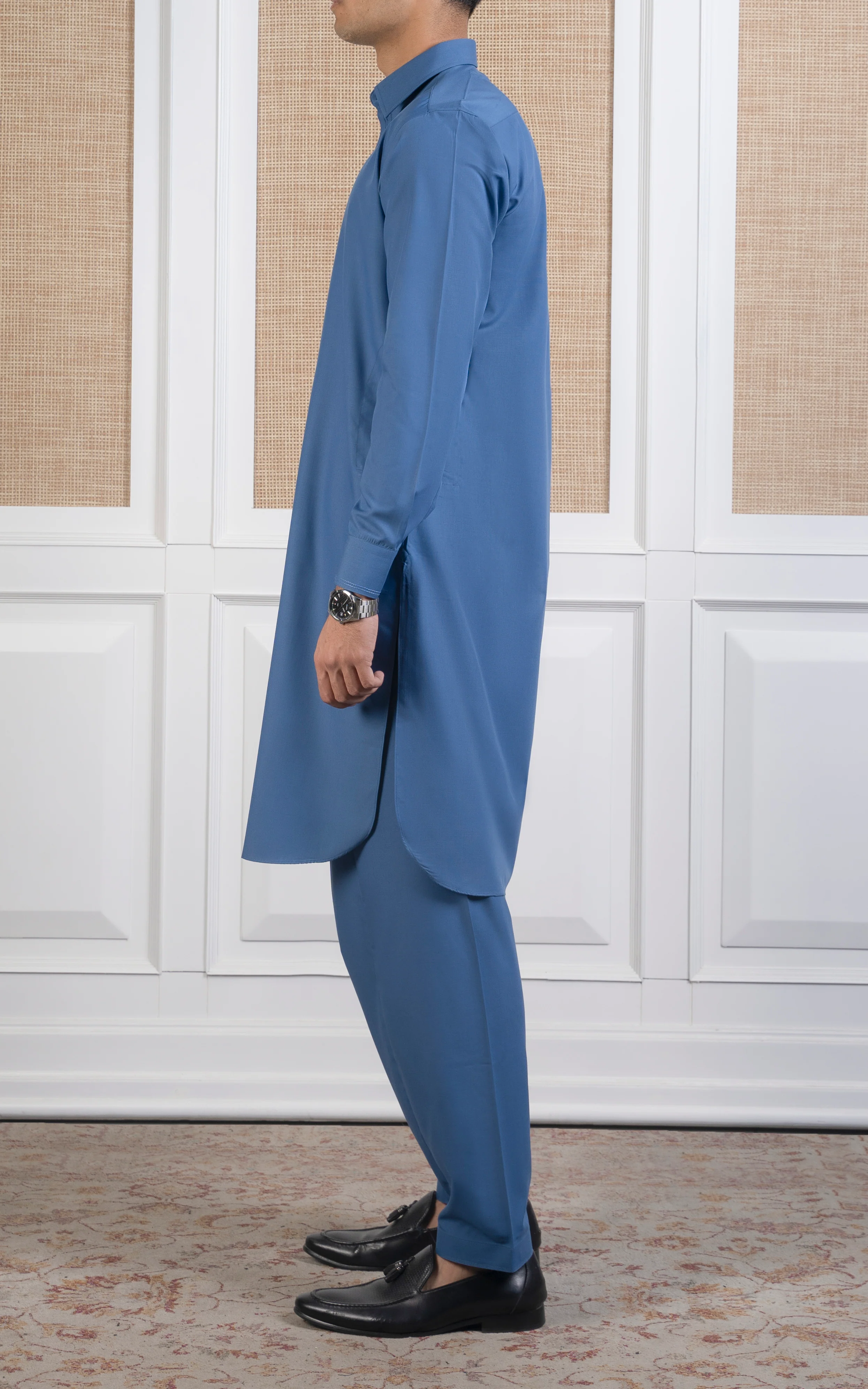 BLENDED KAMEEZ SHALW-SIGNATURE COLLECTION CERULEAN BLUE - Image 3
