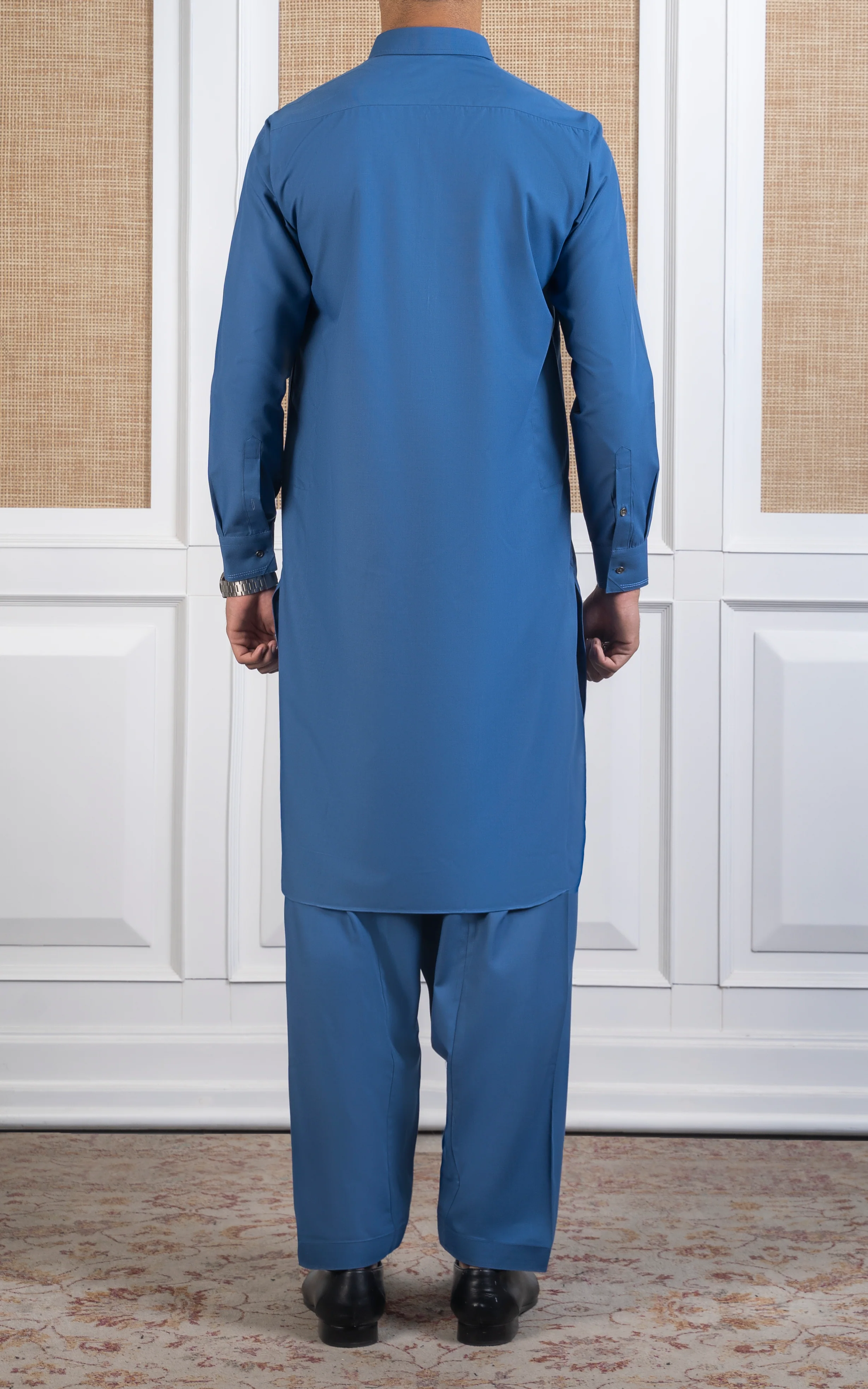 BLENDED KAMEEZ SHALW-SIGNATURE COLLECTION CERULEAN BLUE - Image 4