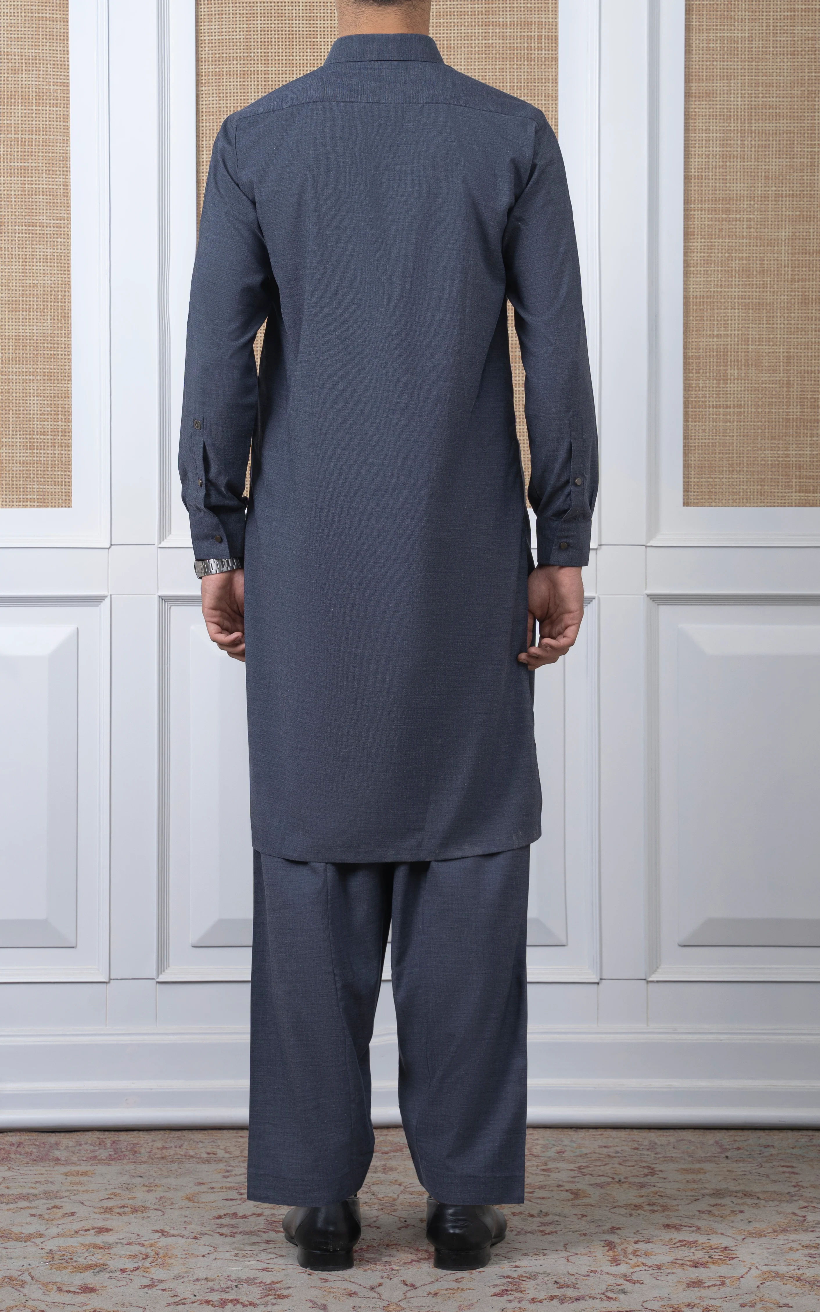 BLENDED KAMEEZ SHALWAR - PREMIUM COLLECTION BLUE - Image 5