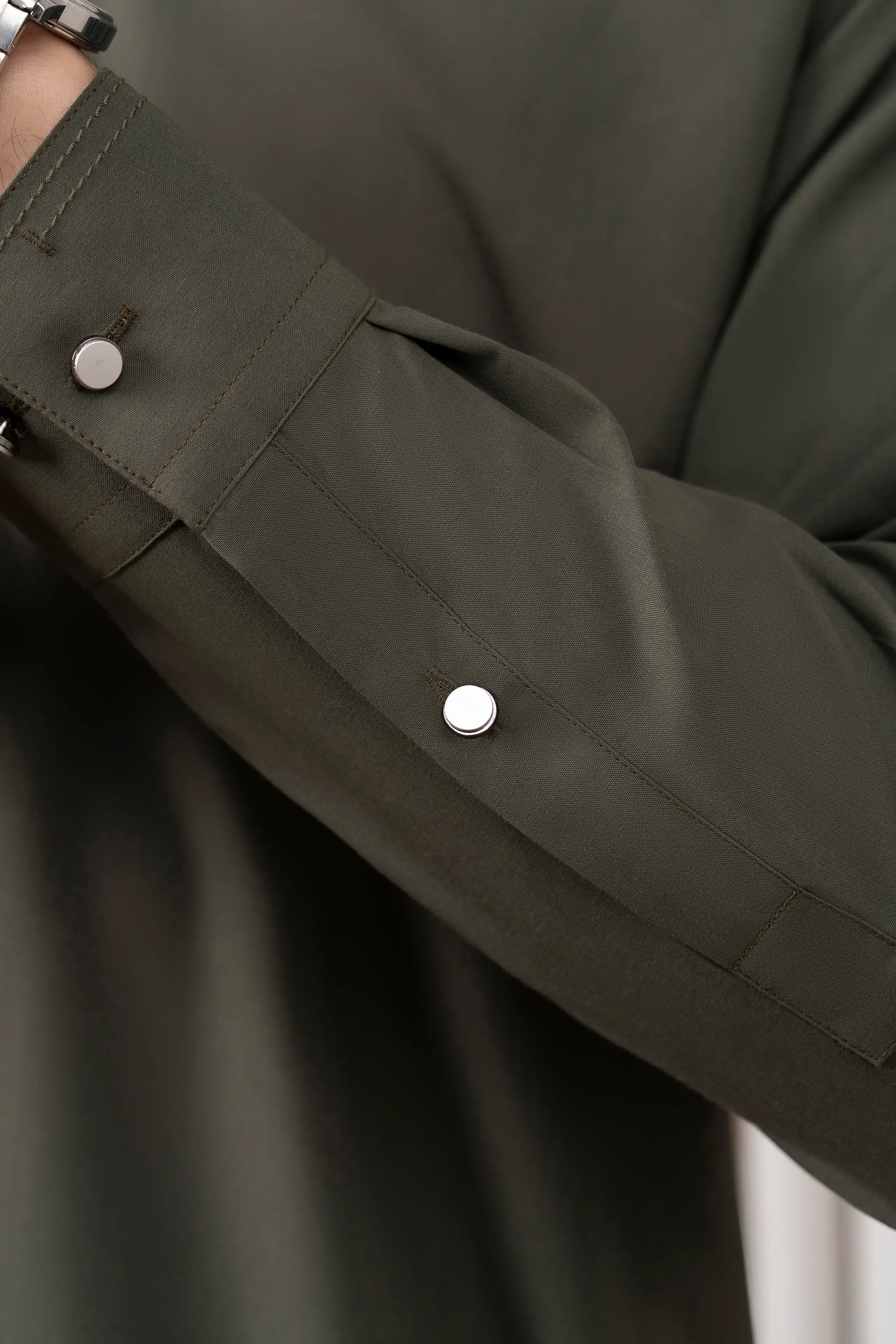 BLENDED KAMEEZ SHALWAR - PREMIUM COLLECTION OLIVE - Image 7