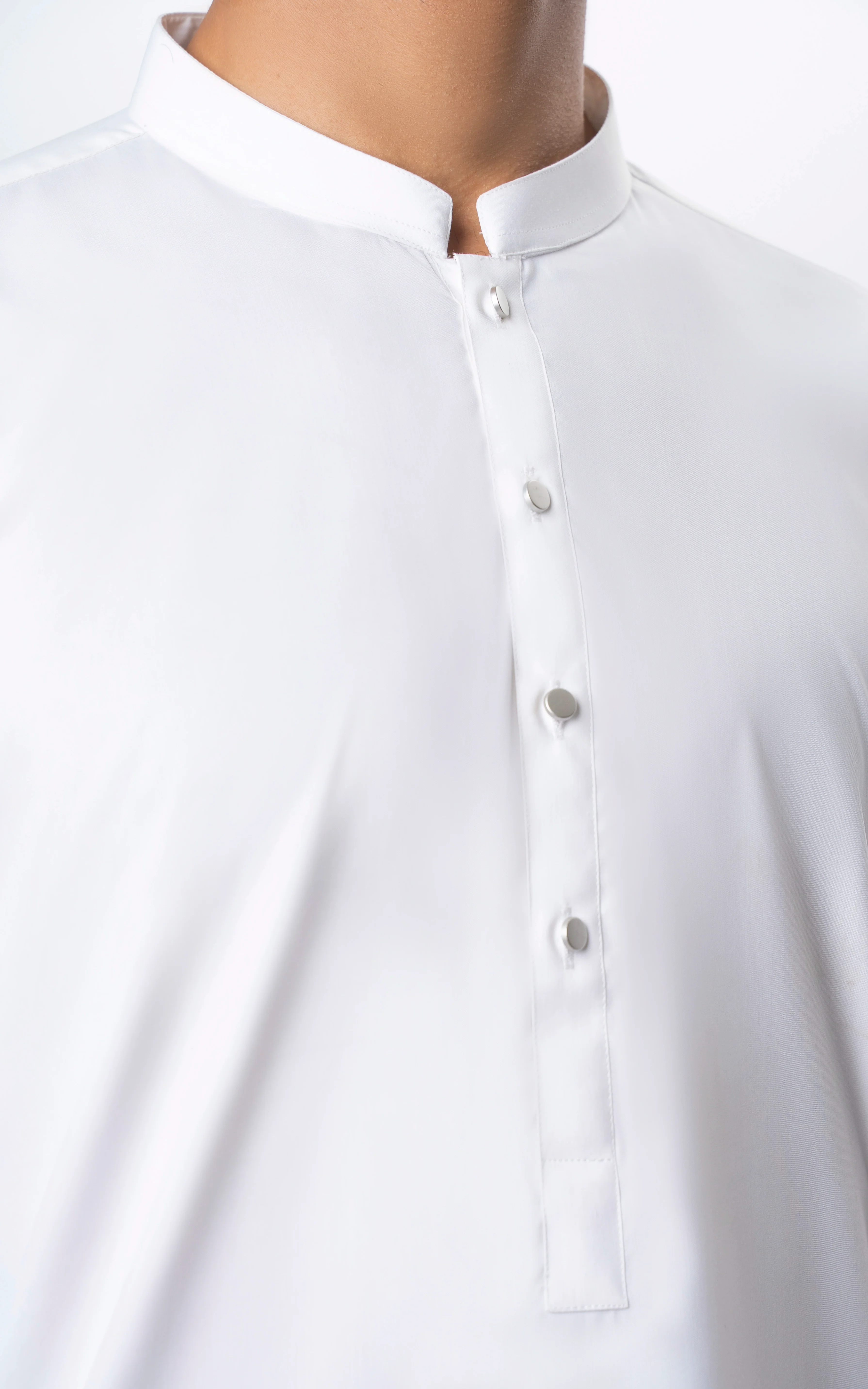 BLENDED KAMEEZ SHALWAR | PREMIUM COLLECTION WHITE - Image 2