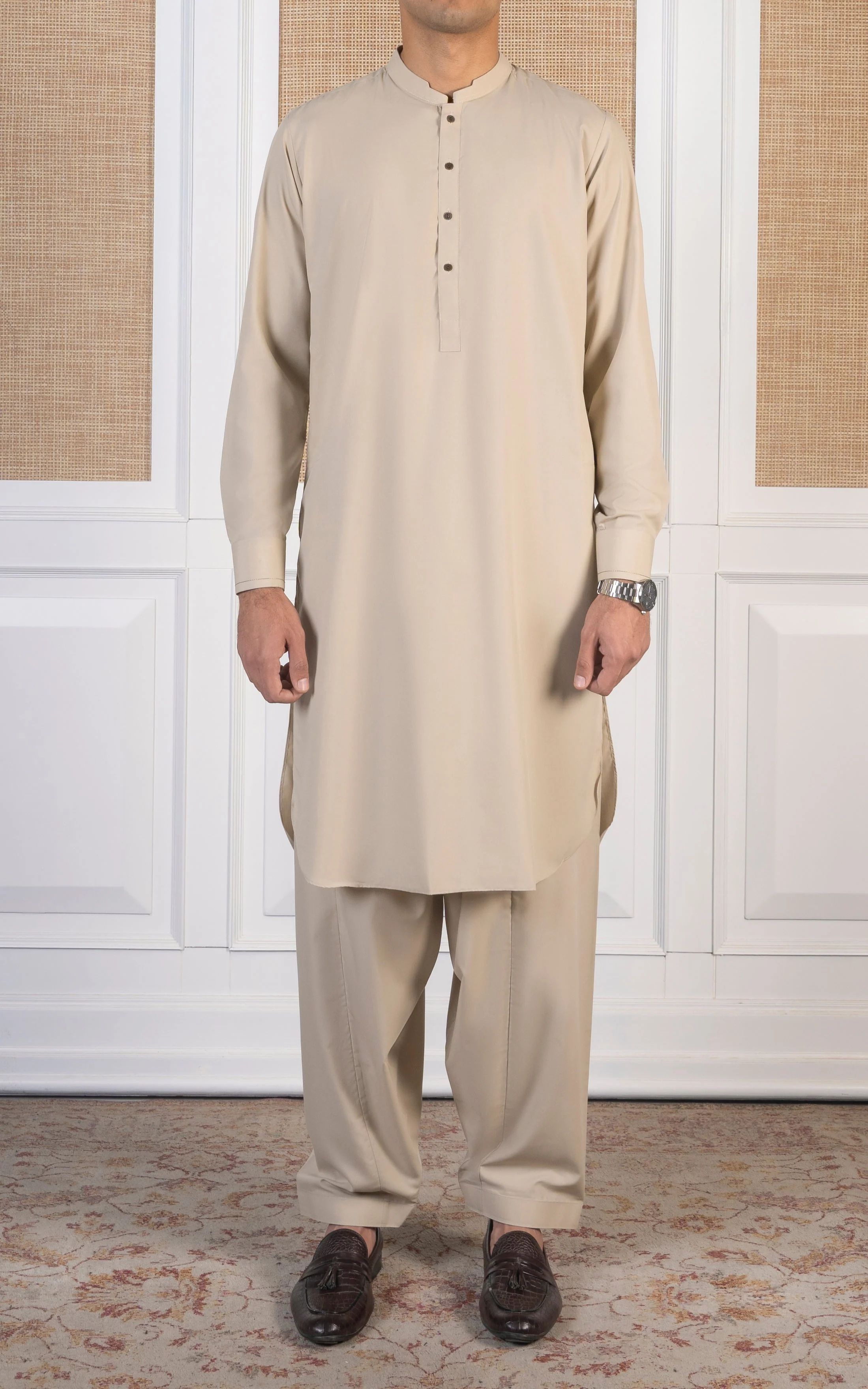 BLENDED KAMEEZ SHALWAR - SIGNATURE COLLECTION CREAM - Image 9