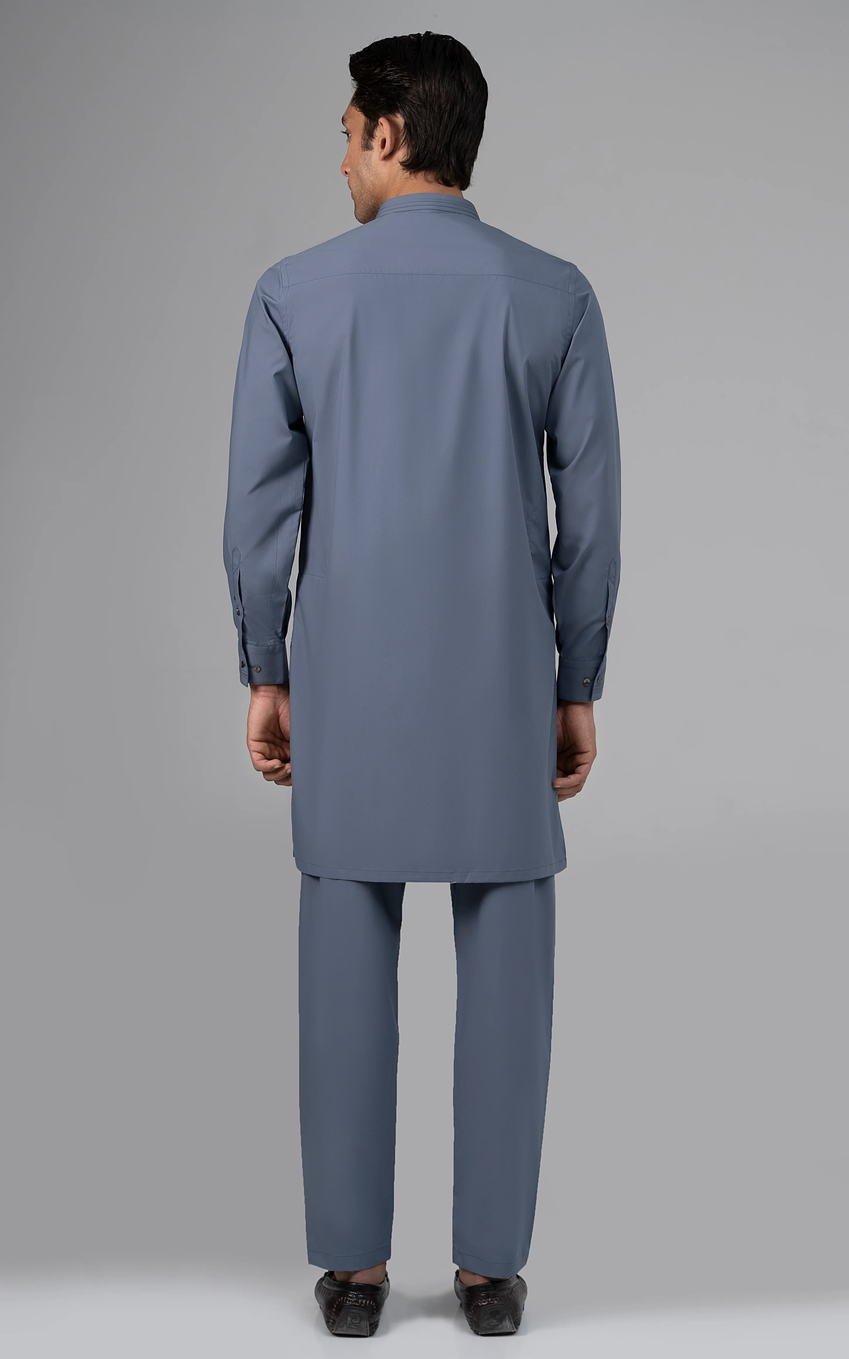BLENDED KURTA PAJAMA - PREMIUM COLLECTION FROST BLUE - Image 4