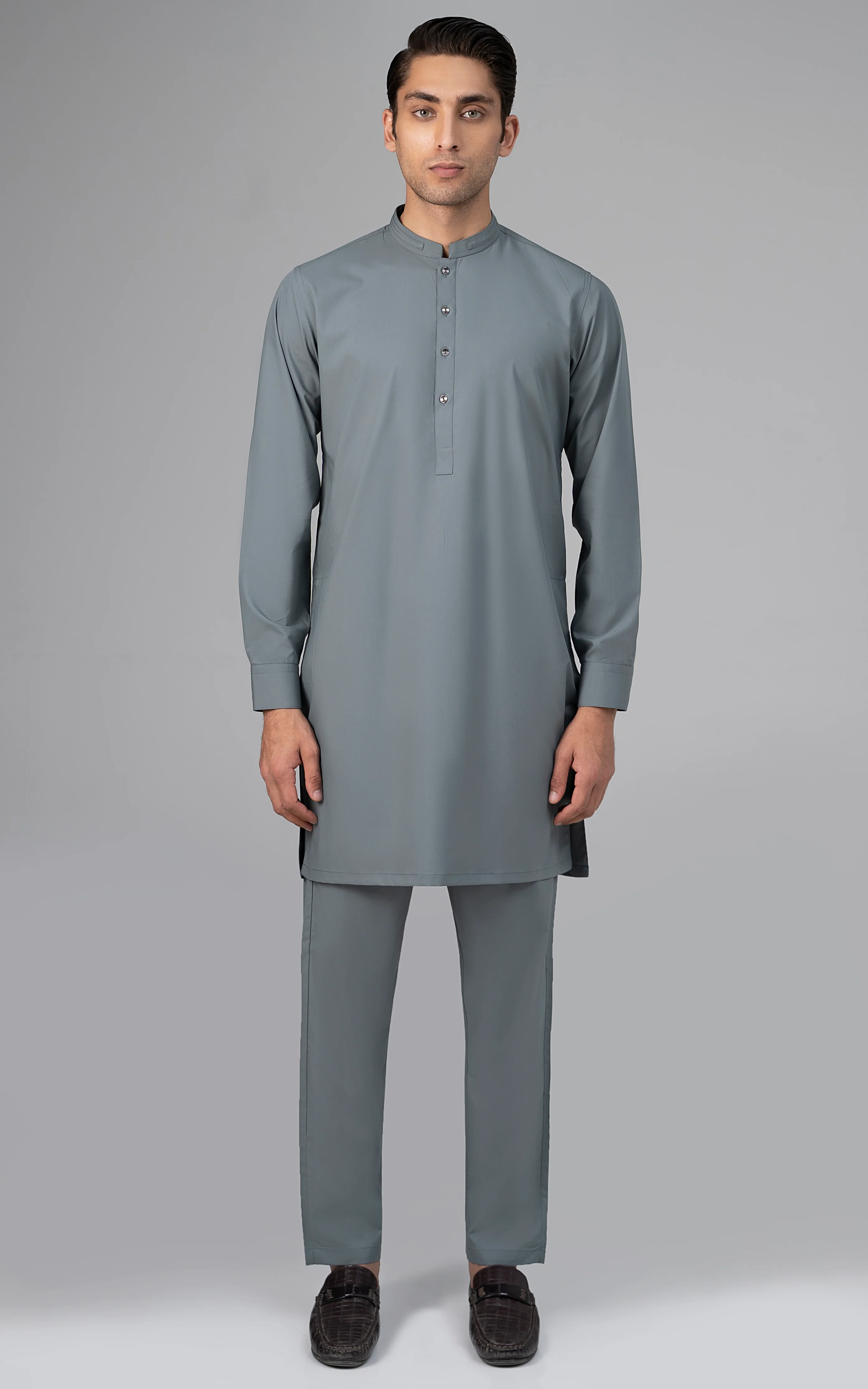 BLENDED KURTA PAJAMA - PREMIUM COLLECTION GLACIAL GREEN