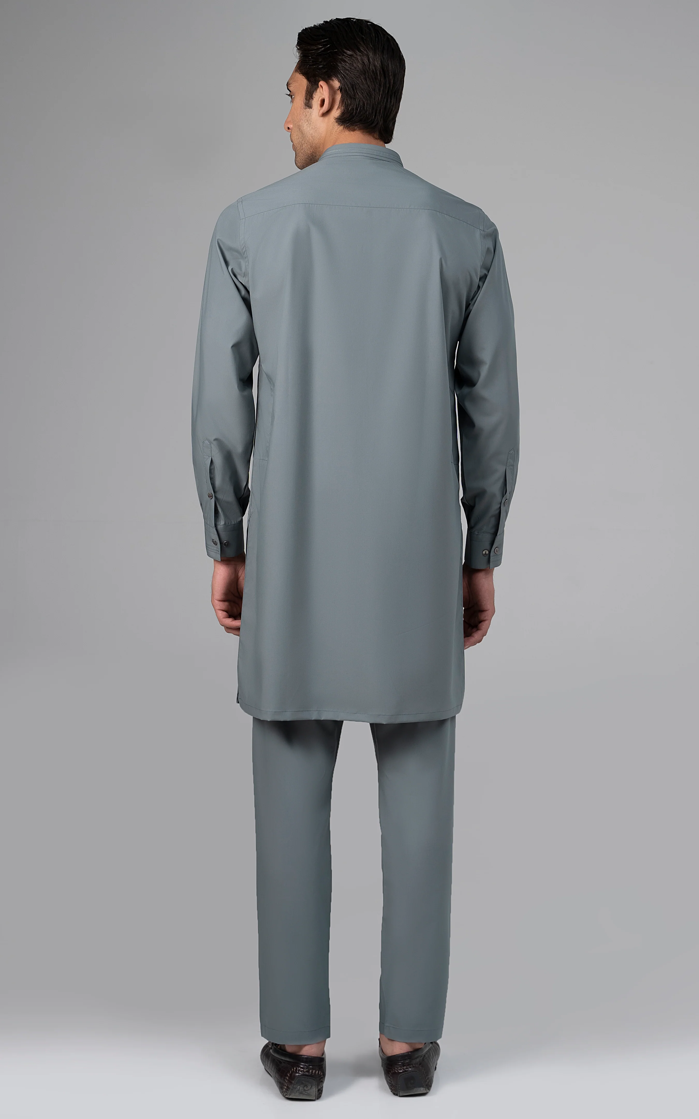 BLENDED KURTA PAJAMA - PREMIUM COLLECTION GLACIAL GREEN - Image 4