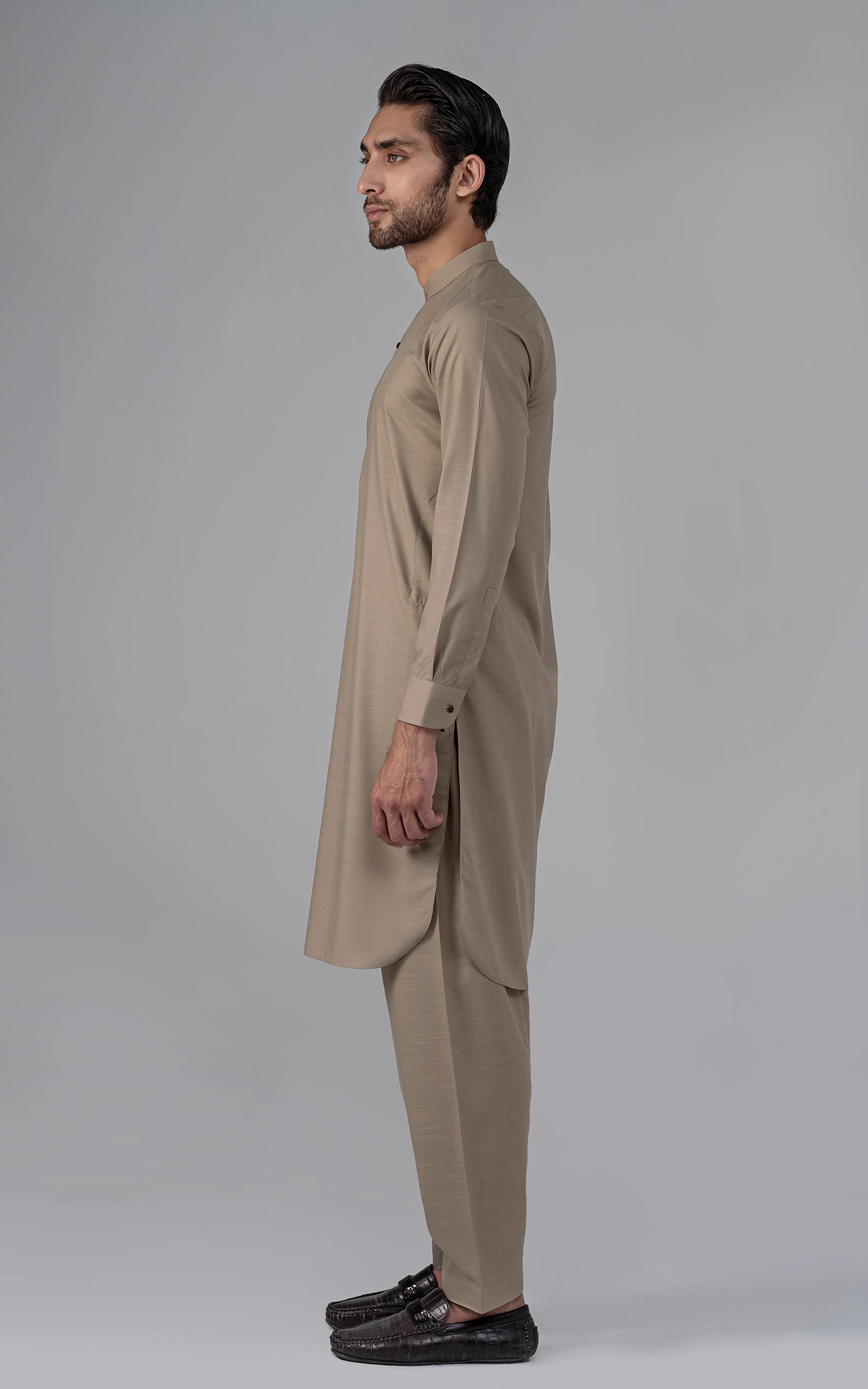 BLENDED SLUB WASH & WEAR - CLASSIC COLLECTION BEIGE - Image 3