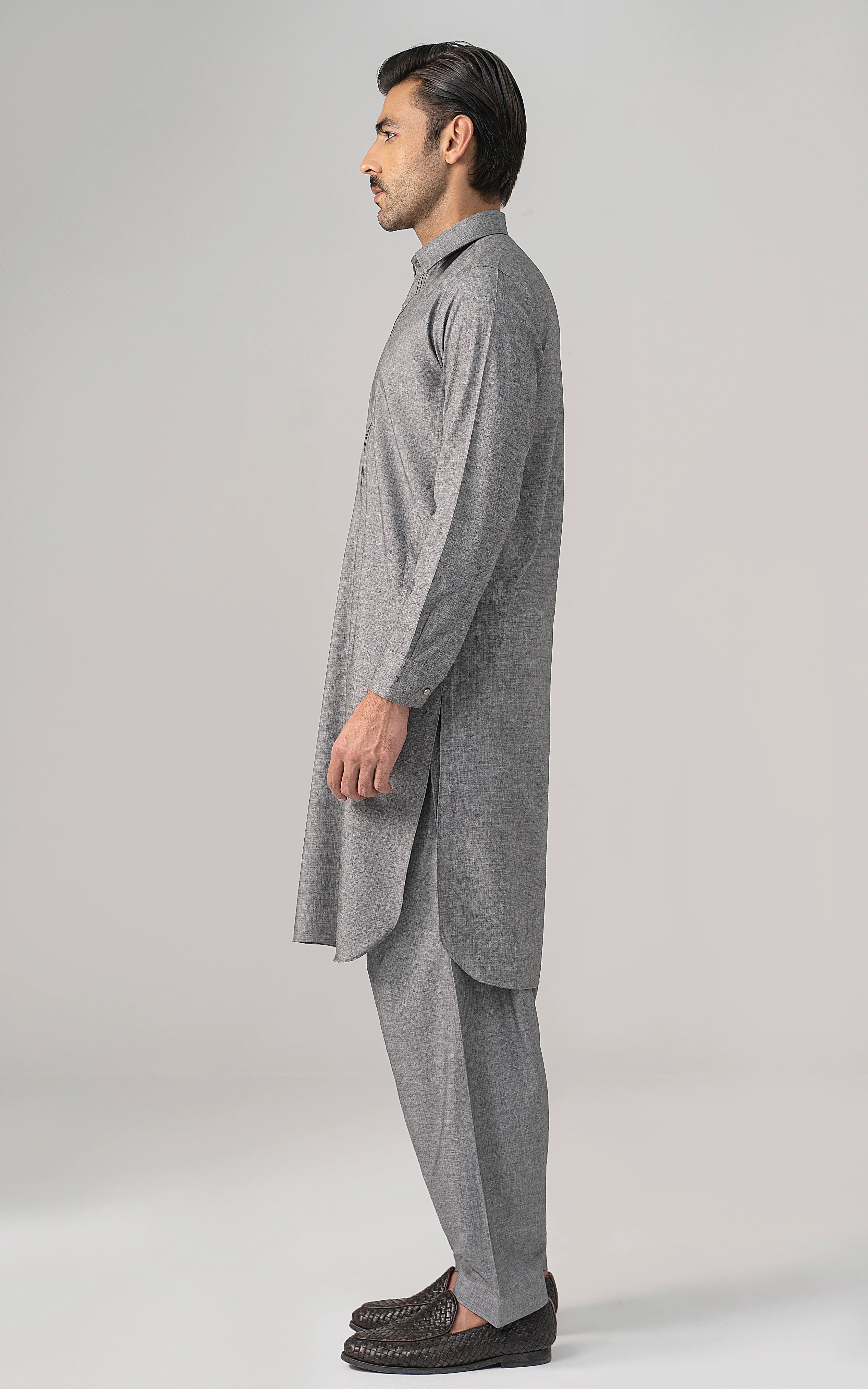 BLENDED WASH & WEAR -CLASSIC COLLECTION GREY MELANGE - Image 3
