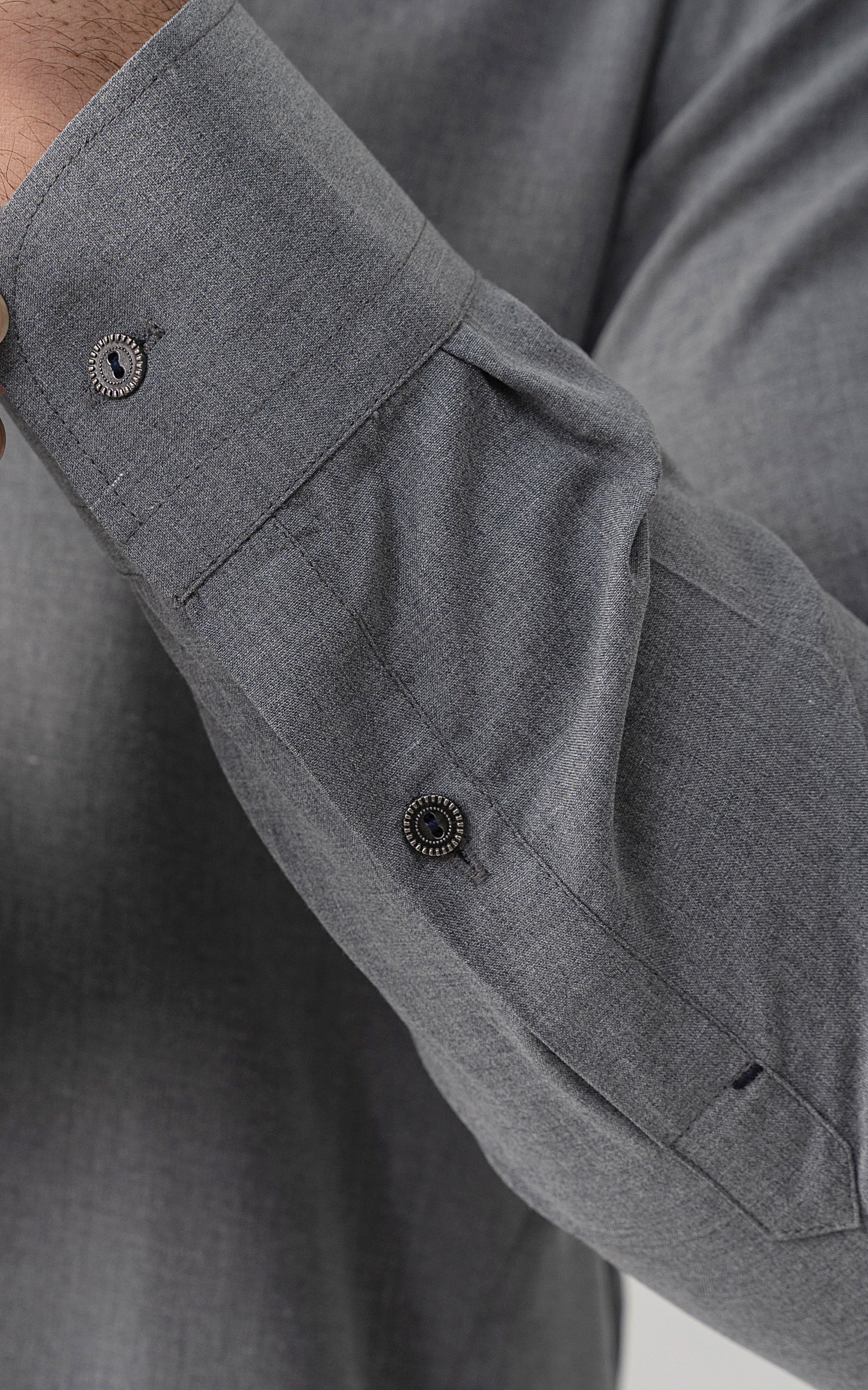 BLENDED WASH & WEAR - CLASSIC COLLECTION GREY MELANGE - Image 6