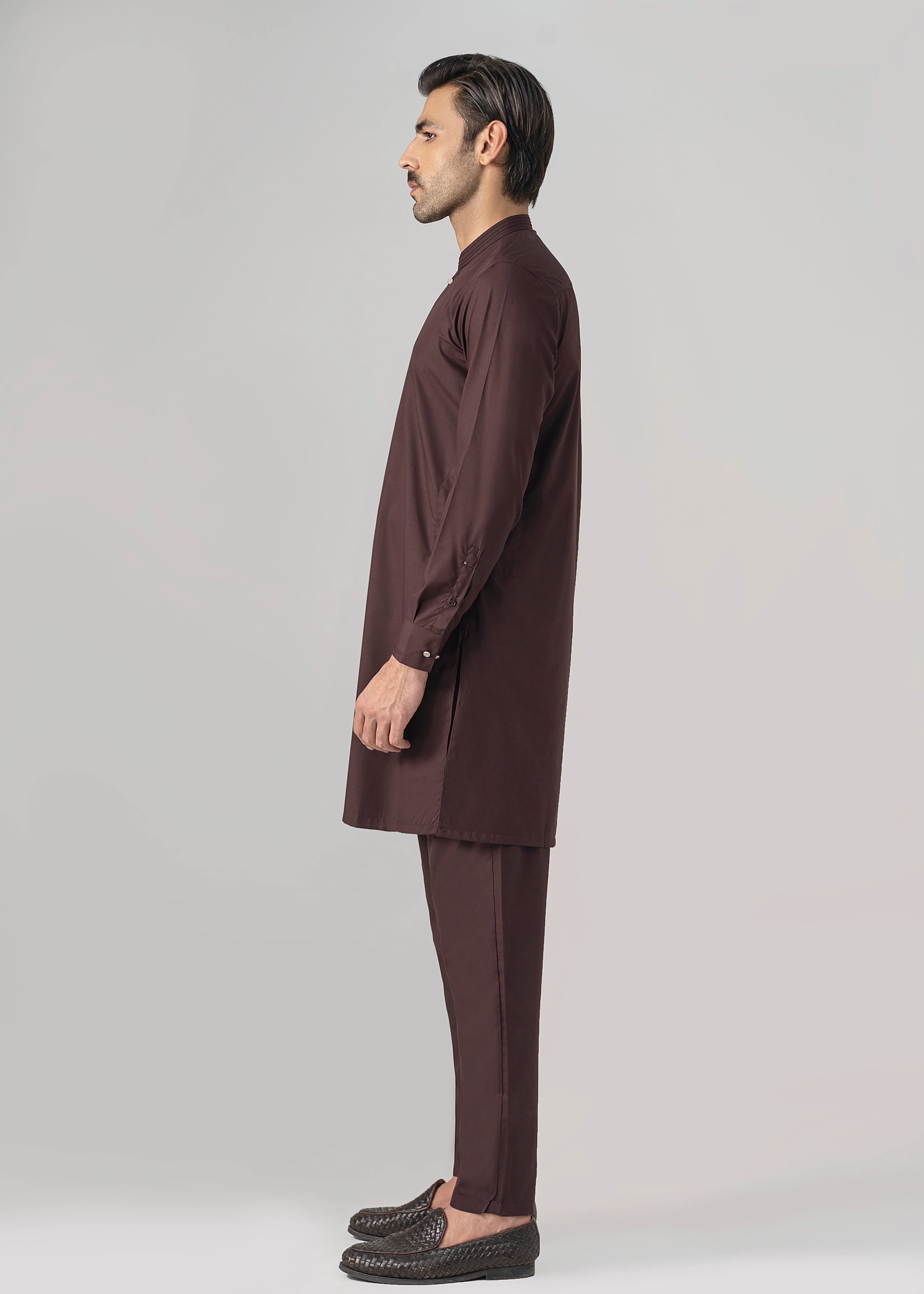 BLENDED WASH & WEAR - PREMIUM COLLECTION DULL MAROON - Image 3