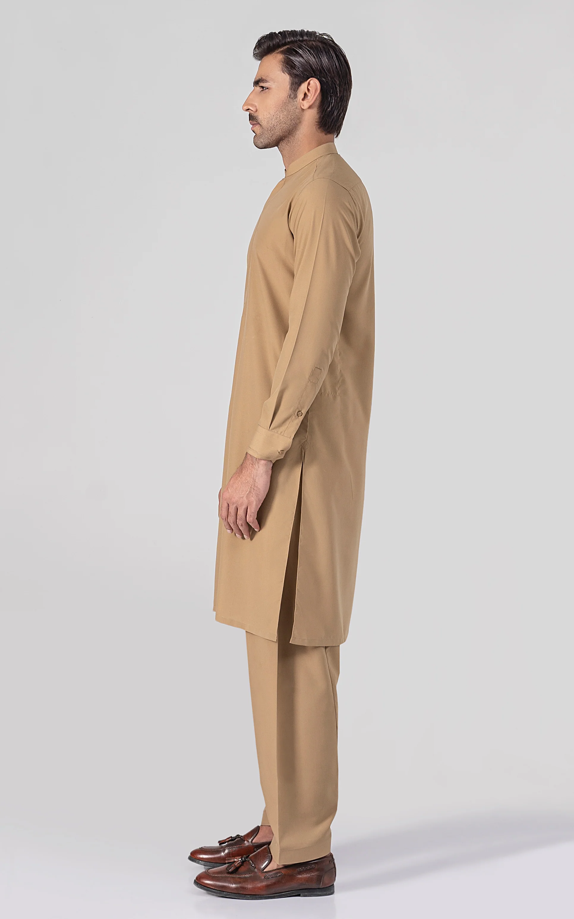 BLENDED WASH & WEAR - SIGNATURE COLLECTION DARK KHAKI - Image 3