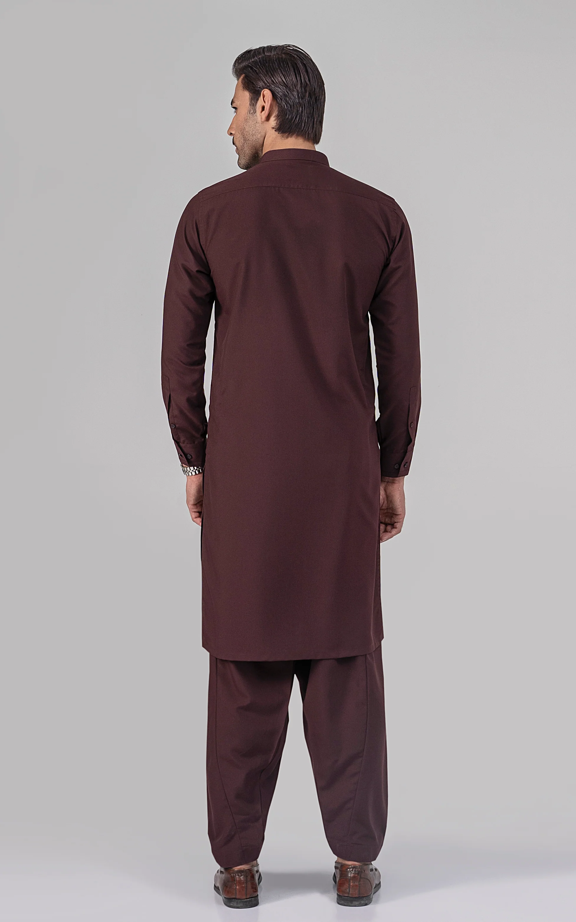 BLENDED WASH & WEAR - SIGNATURE COLLECTION MAROON - Image 3