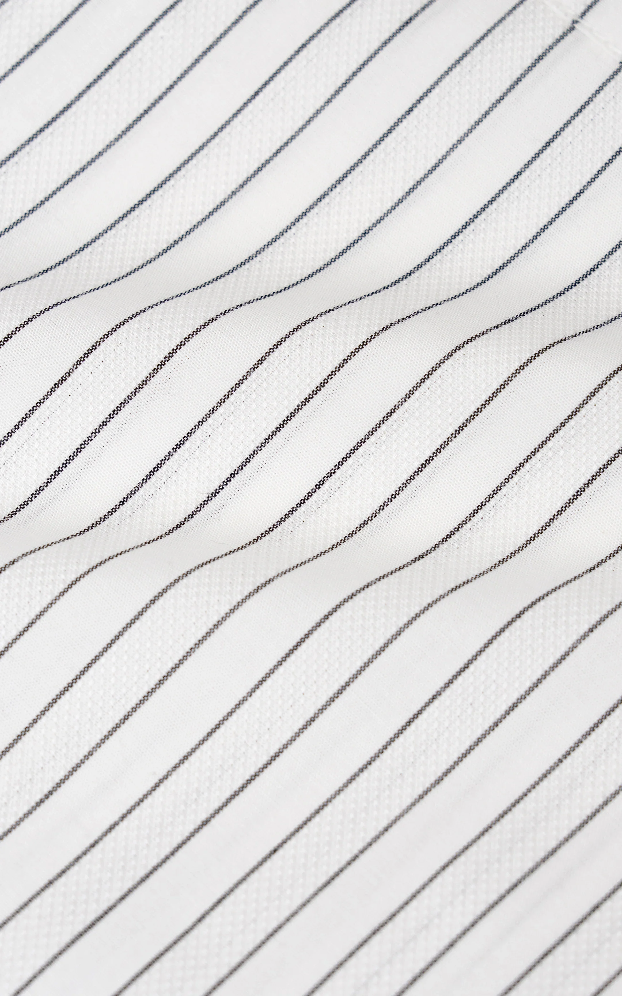 BUTTON DOWN COLLAR STRIPED CASUAL SHIRT OFF WHITE - Image 6
