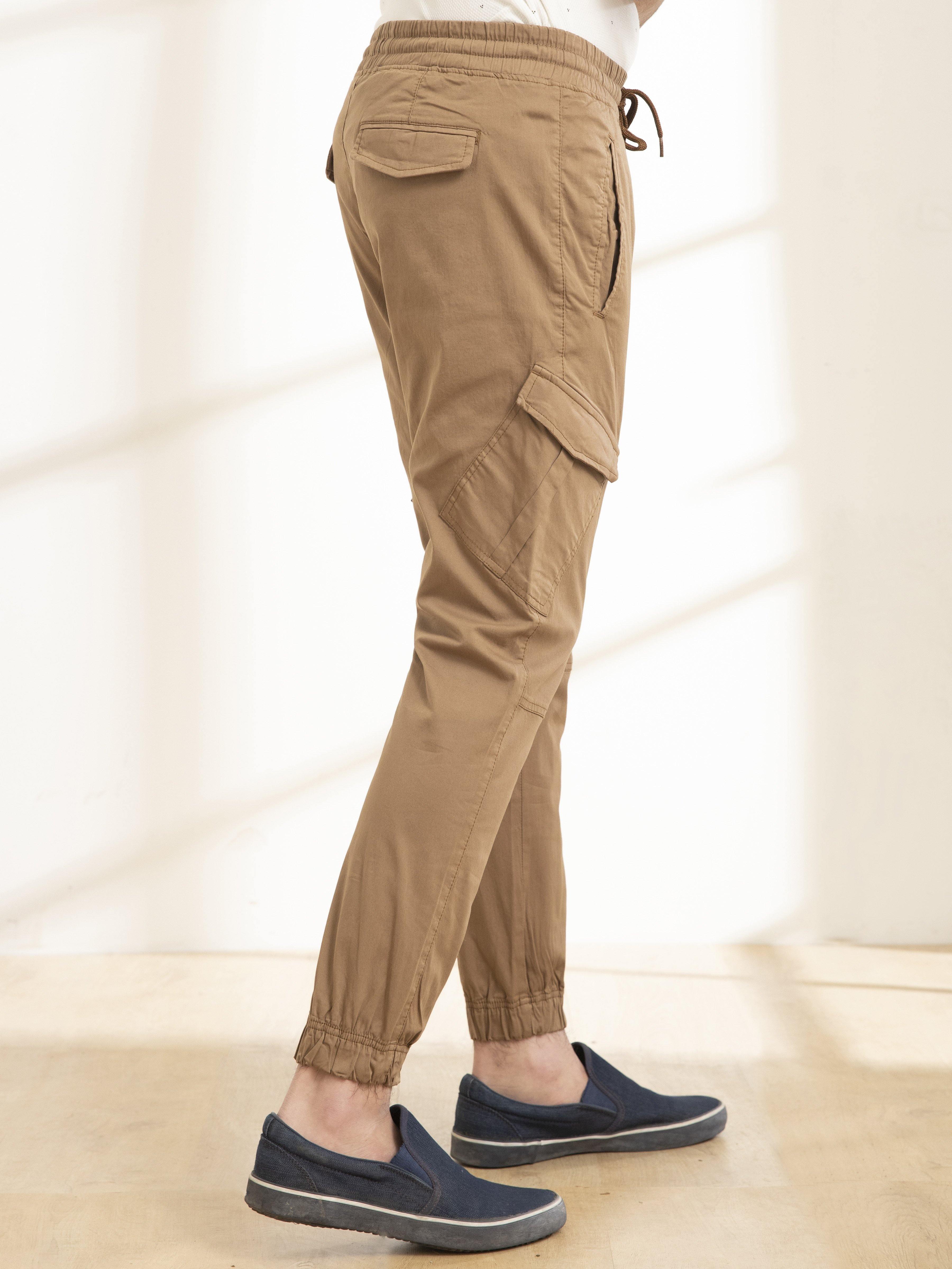 CARGO JOGGER TROUSER DARK KHAKI - Image 4