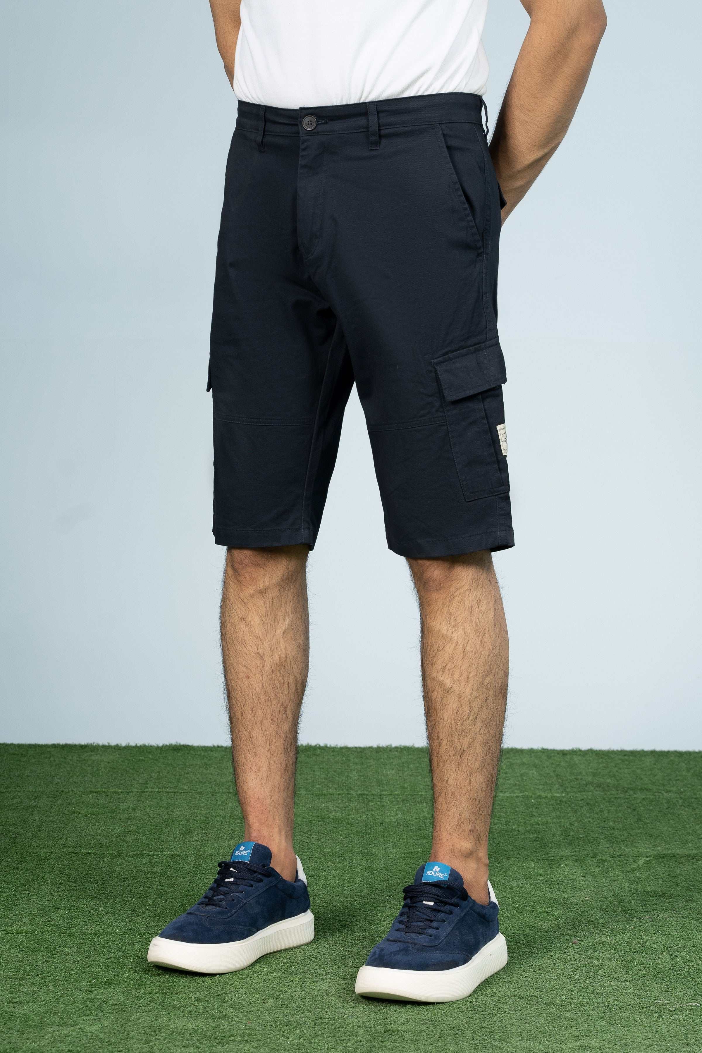 CARGO REGULAR FIT SHORTS NAVY - Image 2