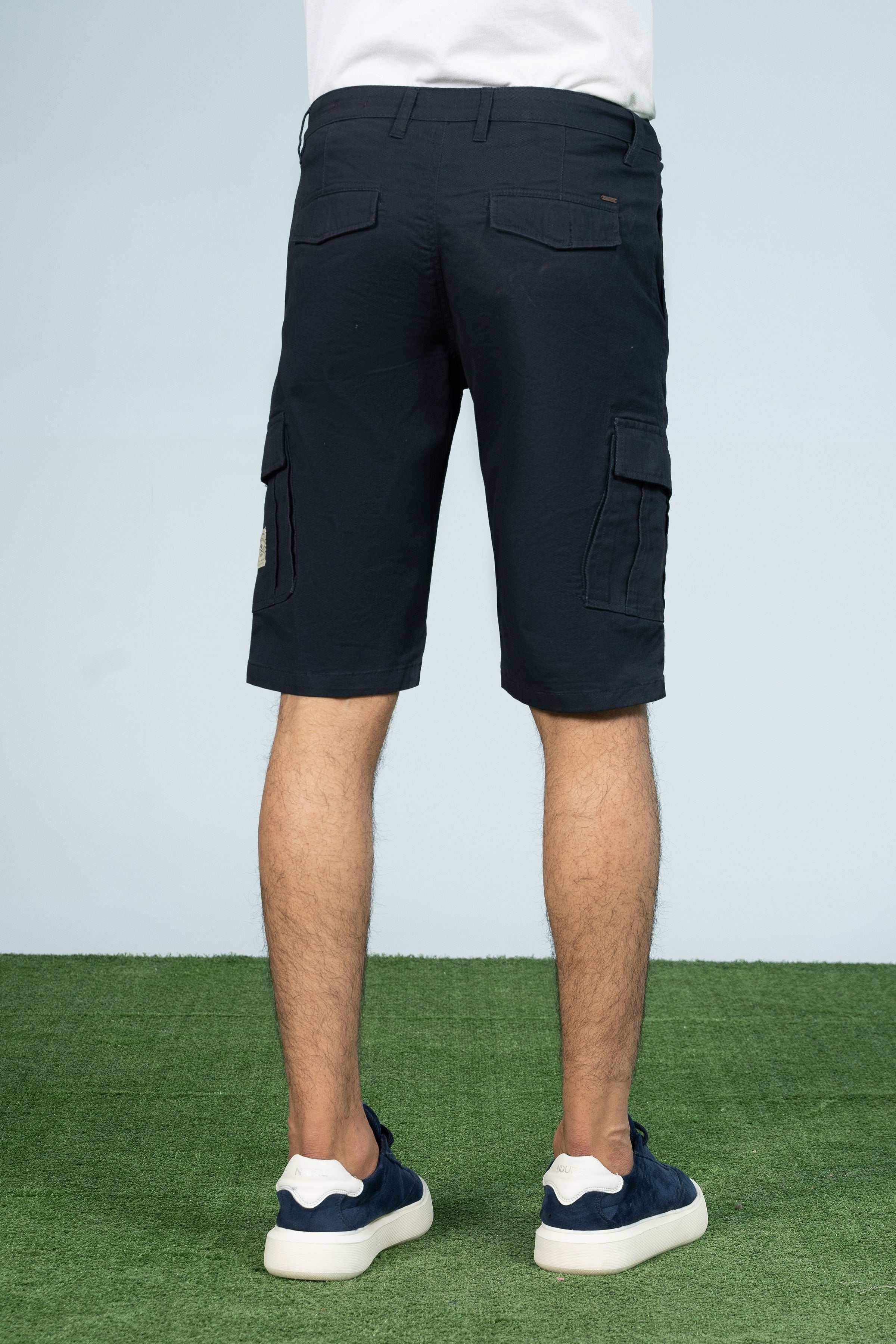 CARGO REGULAR FIT SHORTS NAVY - Image 3