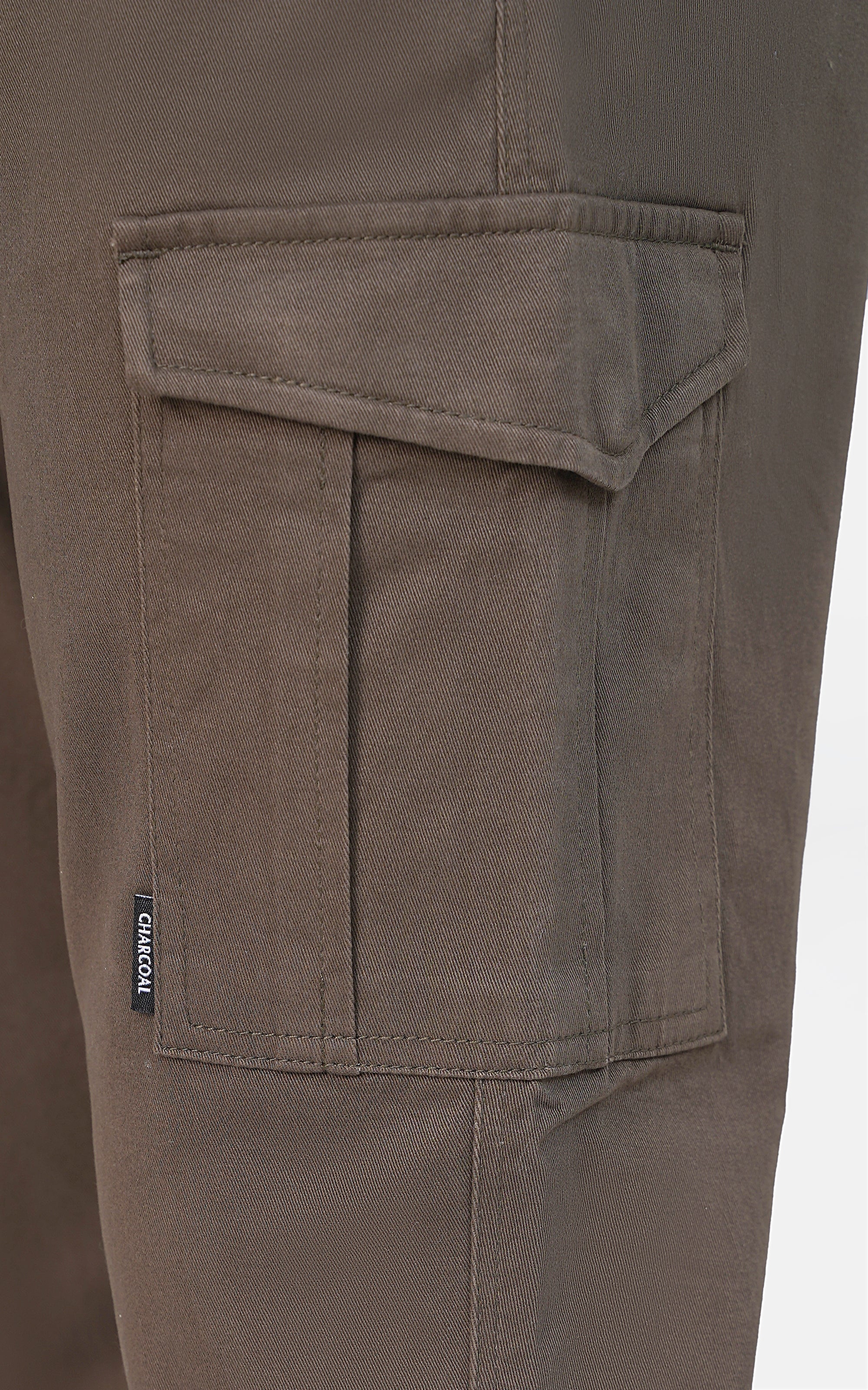 CARGO JOGGER TROUSERDARK OLIVE - Image 4
