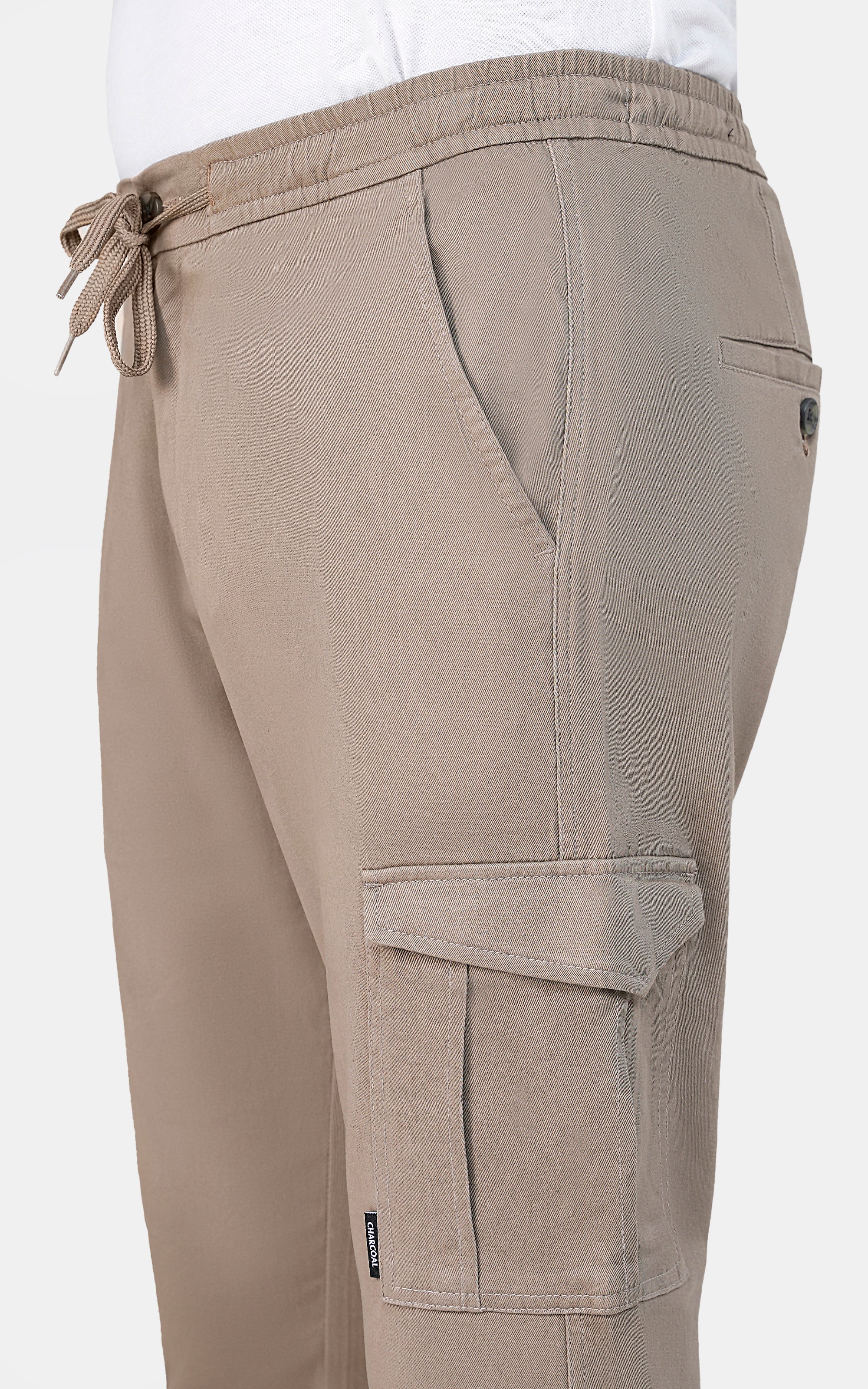 CARGO JOGGER TROUSER LIGHT KHAKI - Image 4