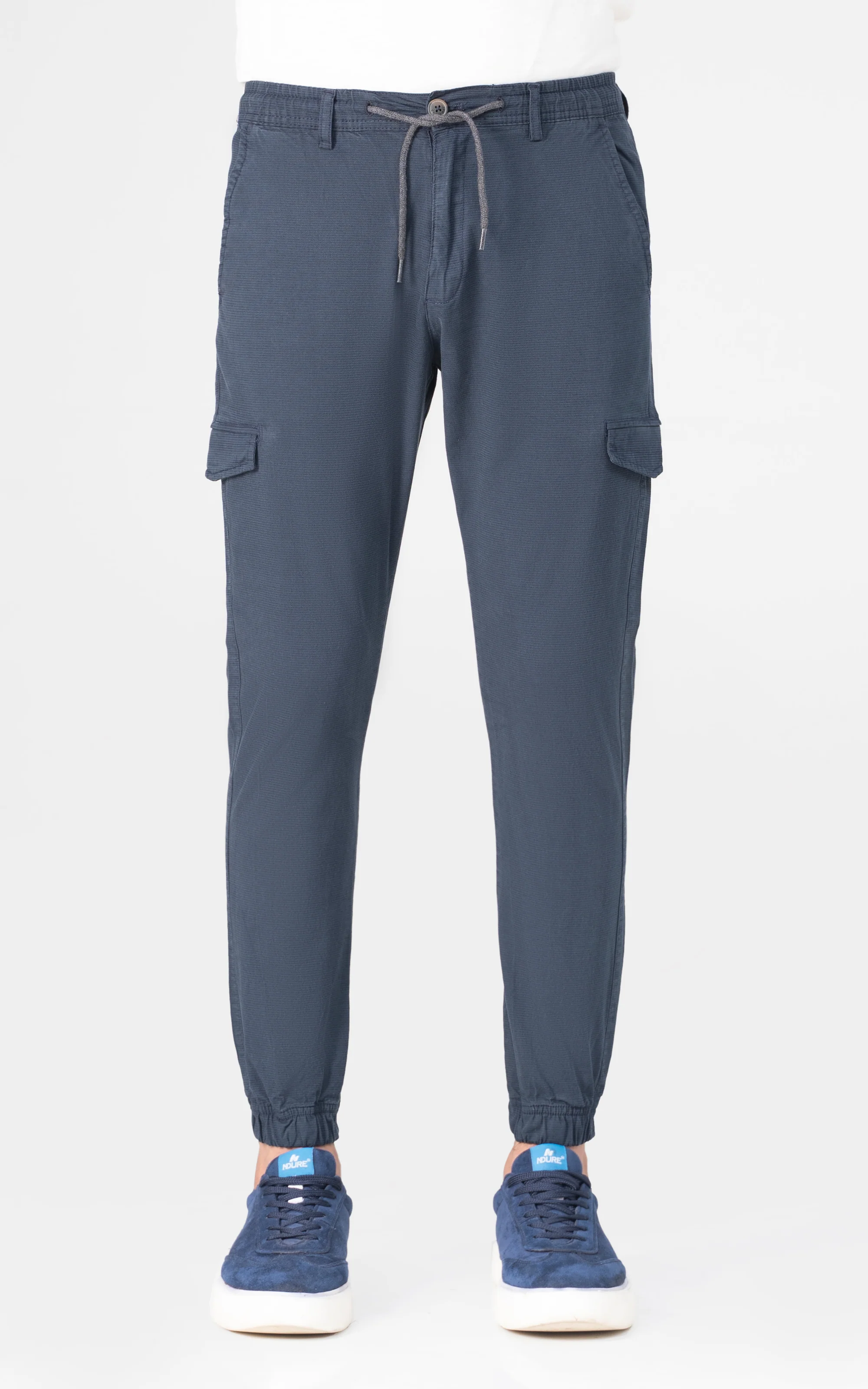 CARGO TEXTURED TROUSER NAVY - Image 2