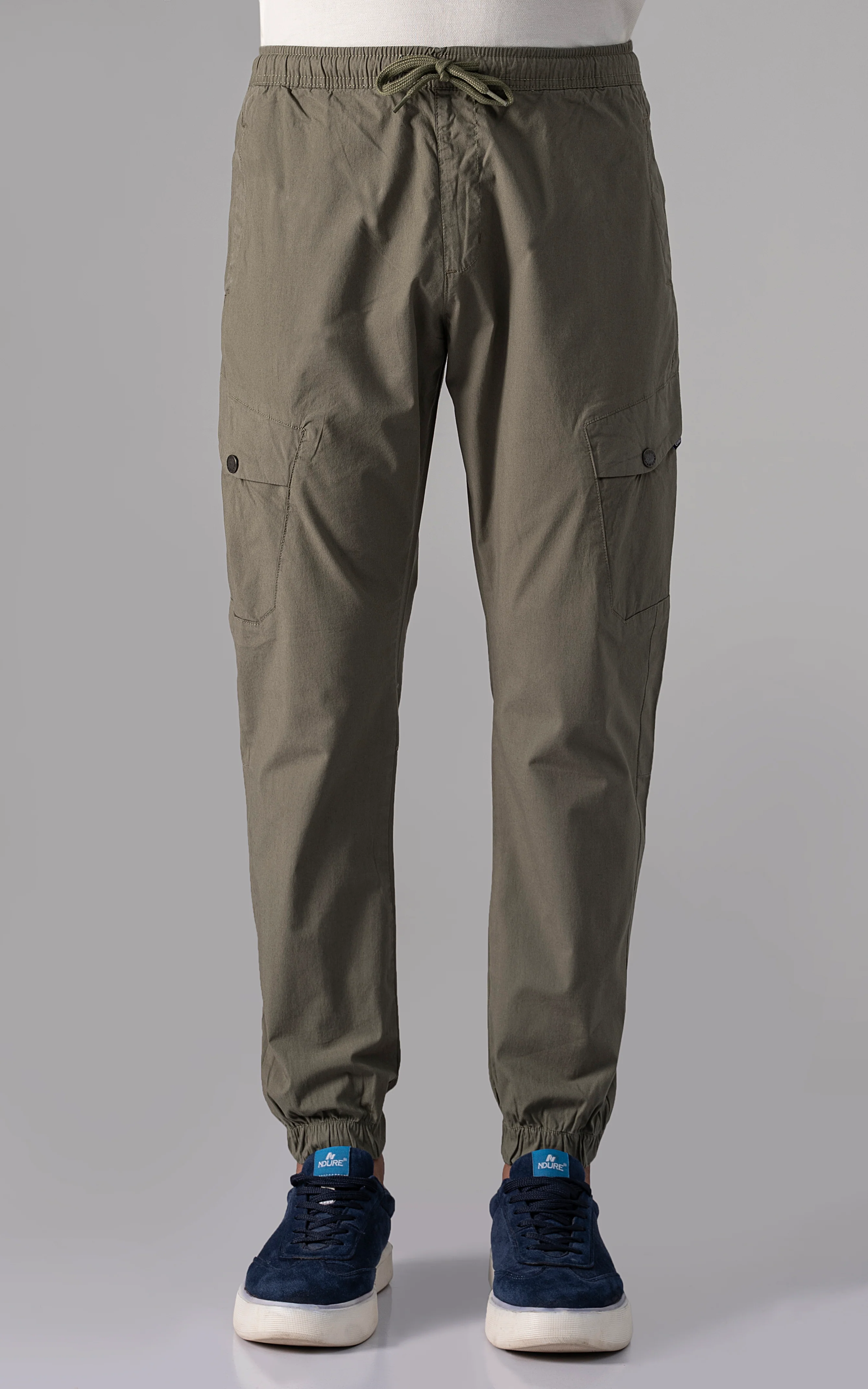 CARGO JOGGER TROUSER OLIVE - Image 2