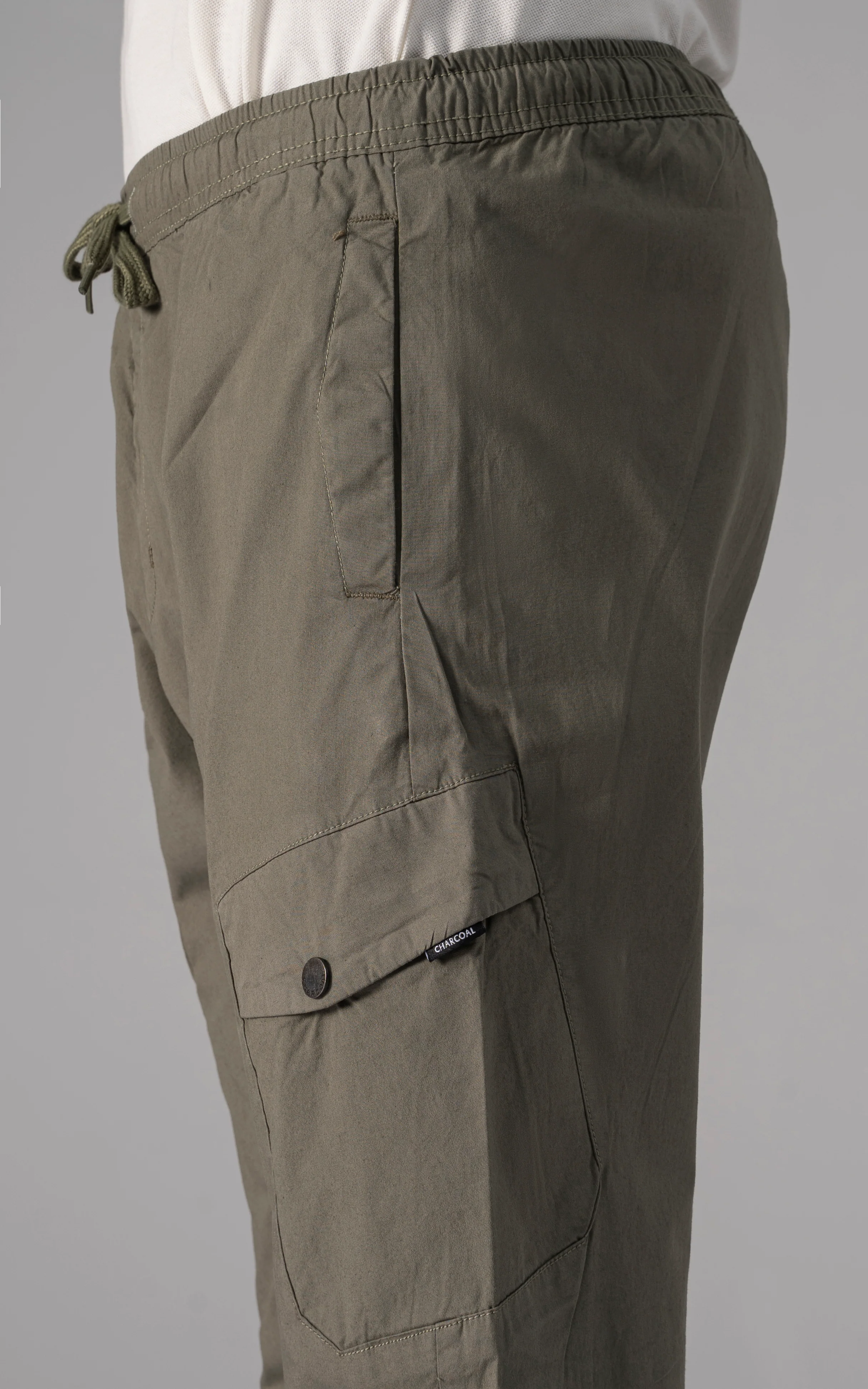 CARGO JOGGER TROUSER OLIVE - Image 4