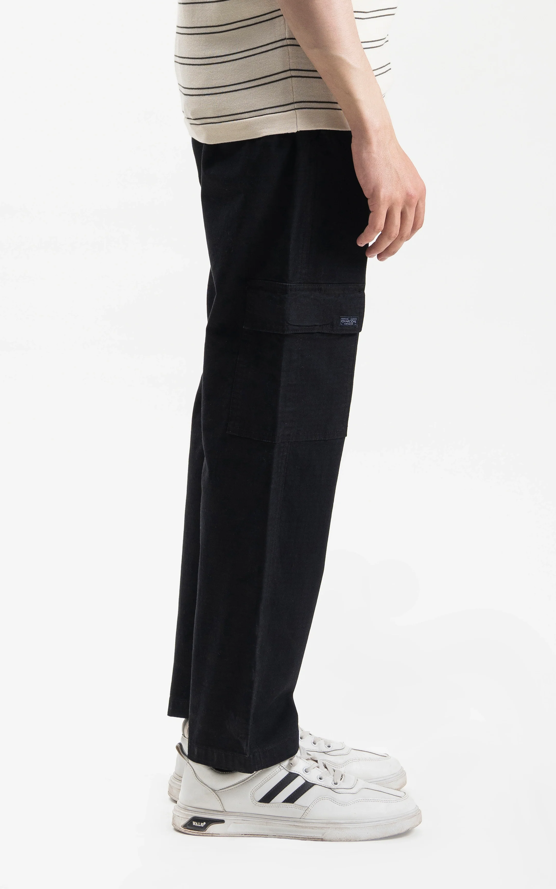 CARGO TROUSER STRAIGHT FIT BLACK - Image 5