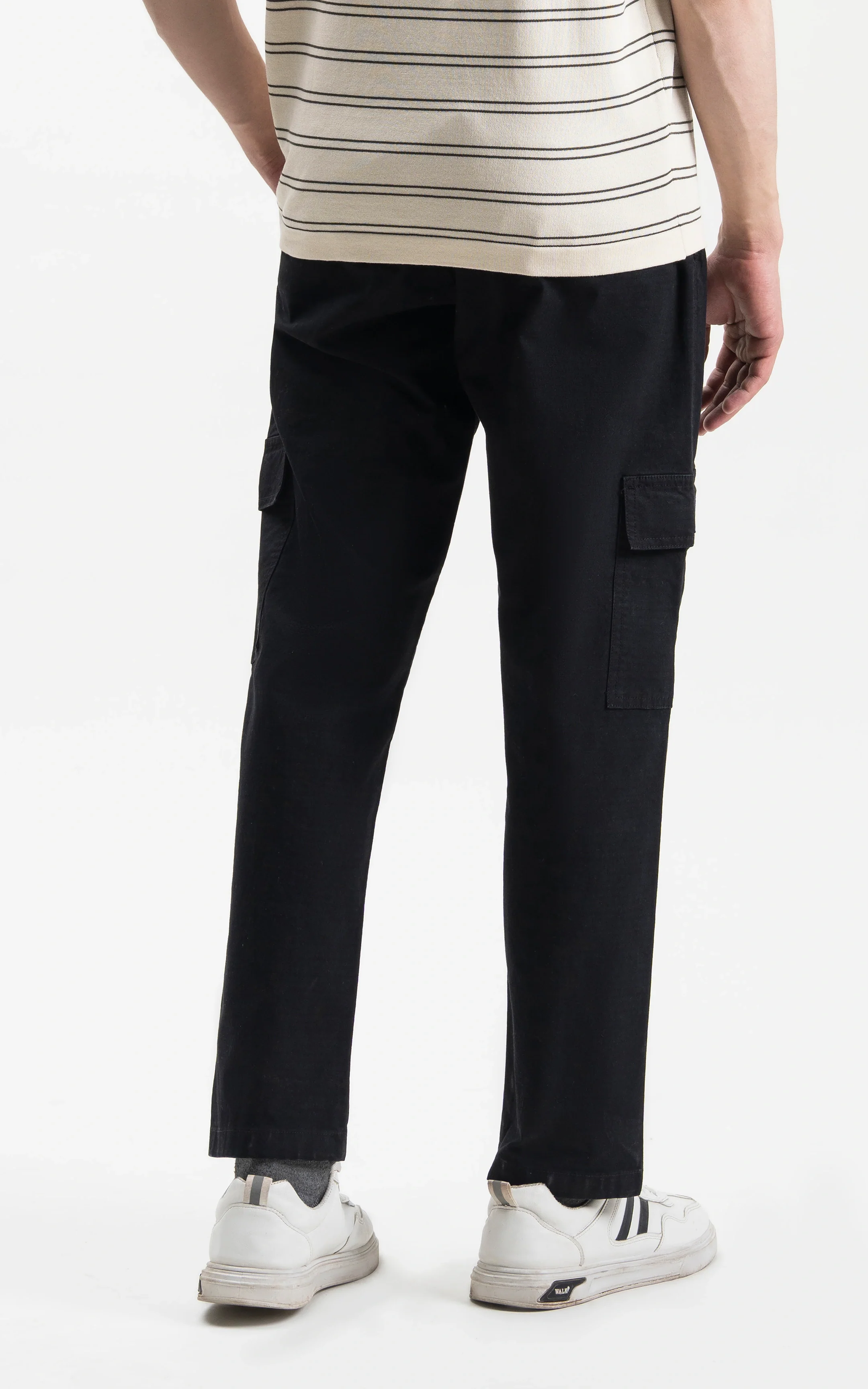 CARGO TROUSER STRAIGHT FIT BLACK - Image 6