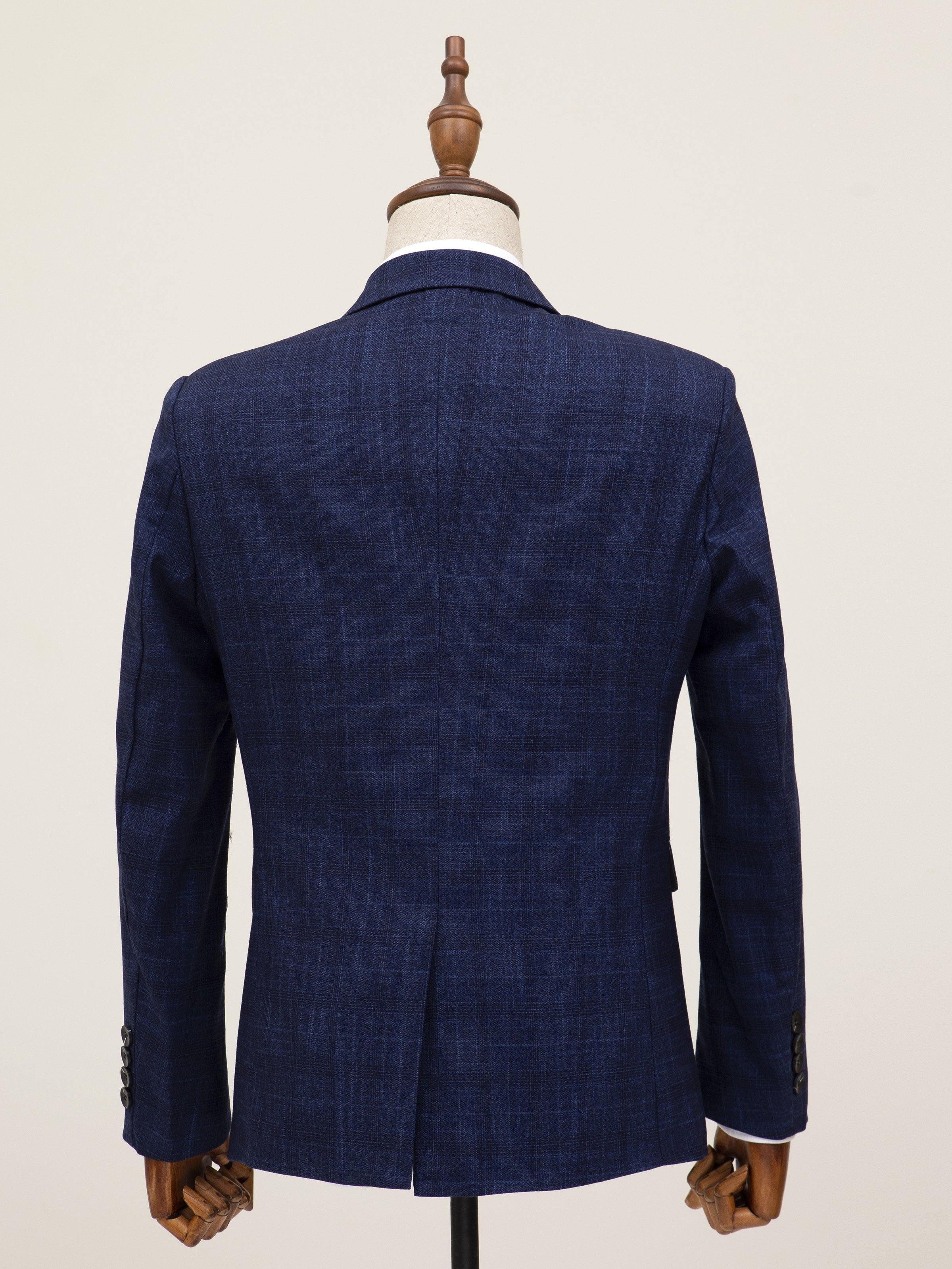 CASUAL COAT 2 BUTTON BLUE - Image 6