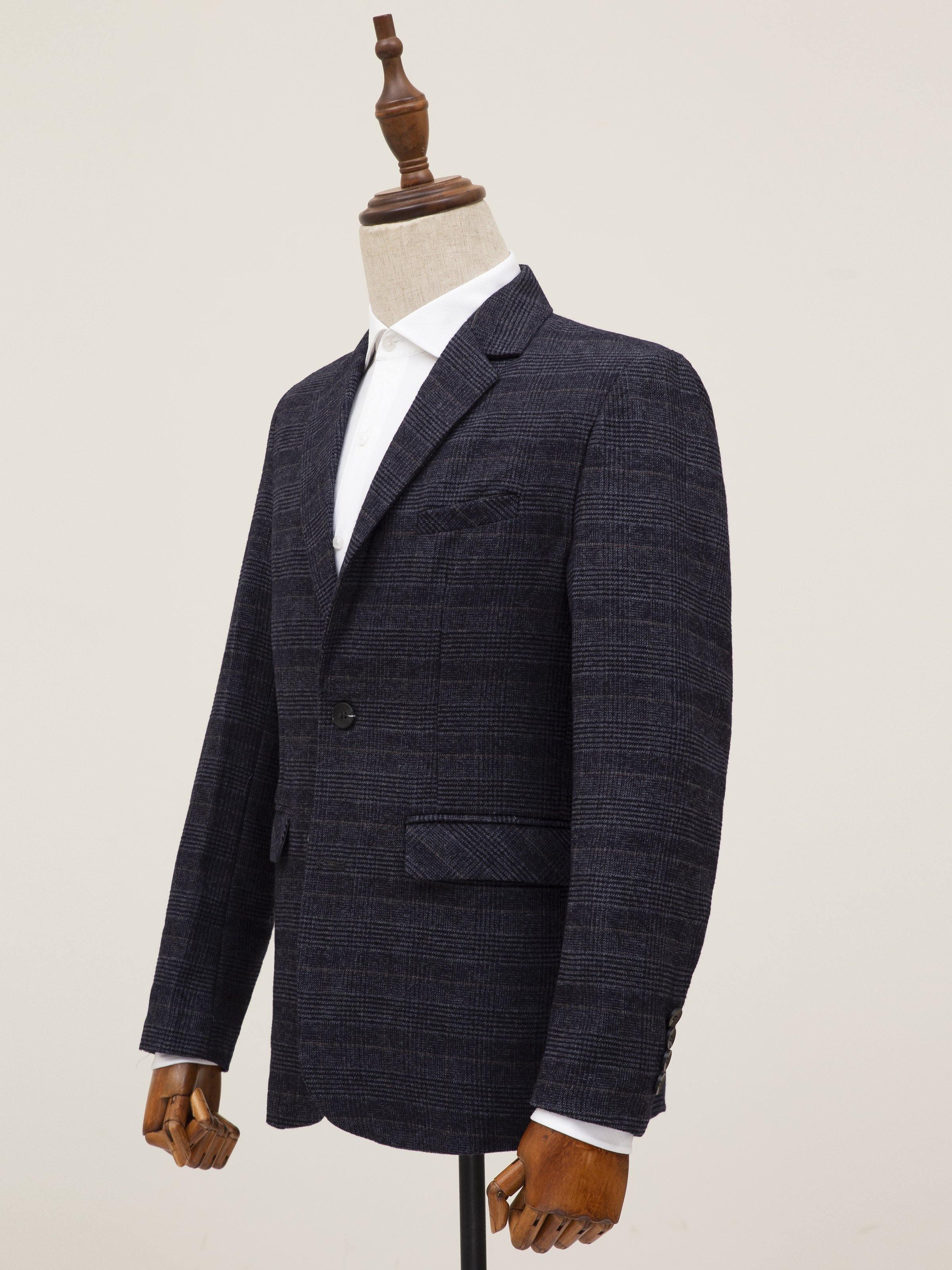 CASUAL COAT 2 BUTTON DARK GREY - Image 2
