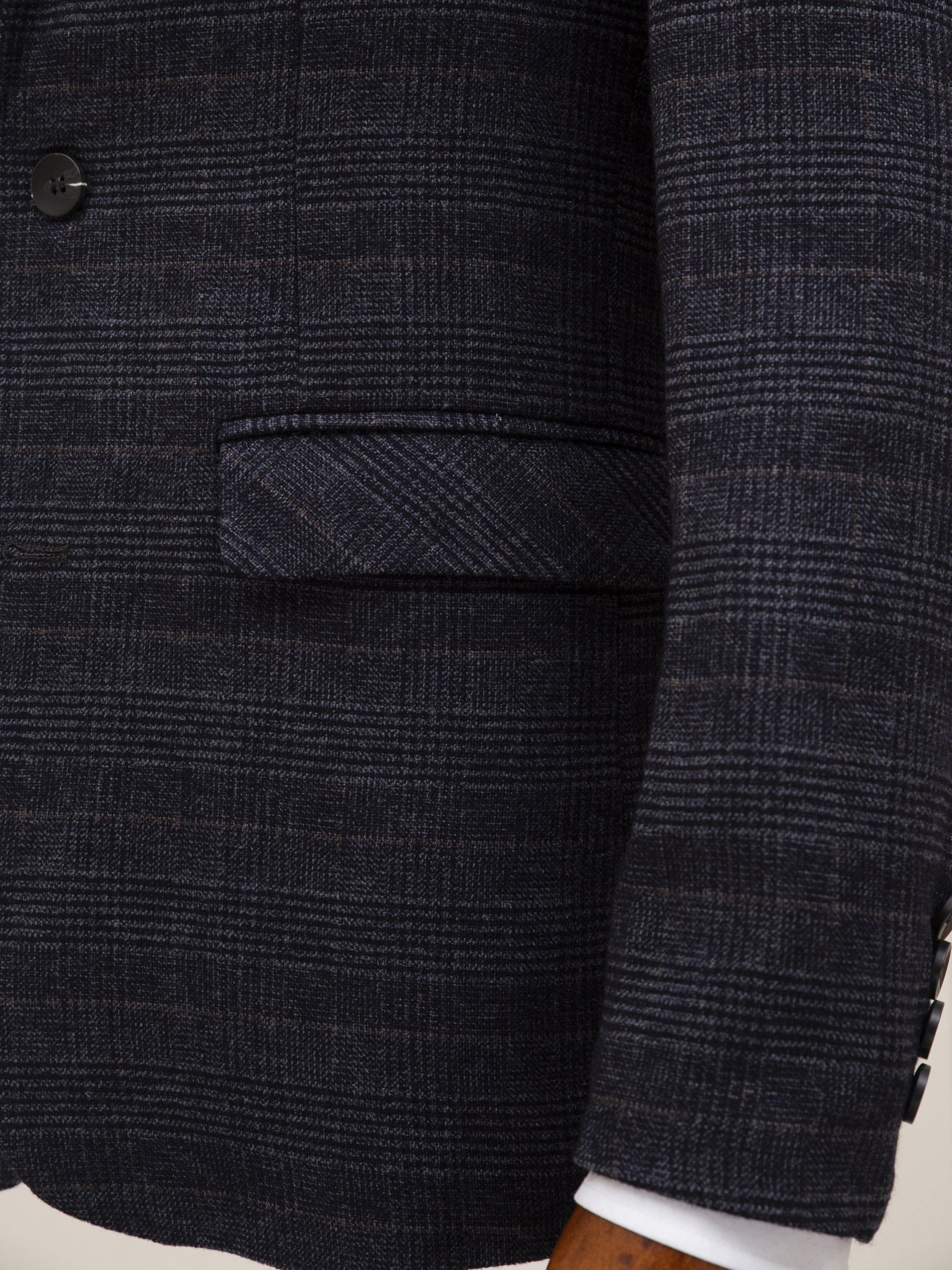 CASUAL COAT 2 BUTTON DARK GREY - Image 3